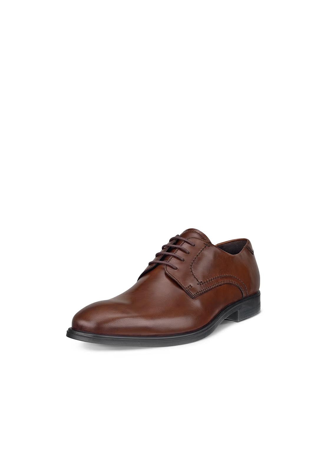 Ecco Melbourne Formal Lace Shoe - Brown 3 Shaws Department Stores