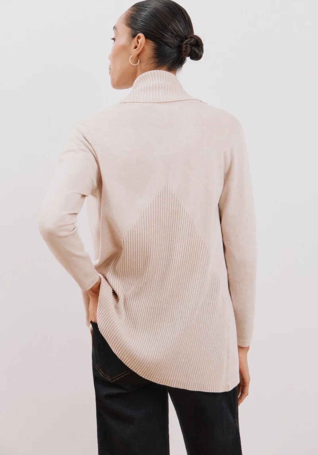 Cortefiel Long Sleeve Open Cardigan - Beige 2 Shaws Department Stores
