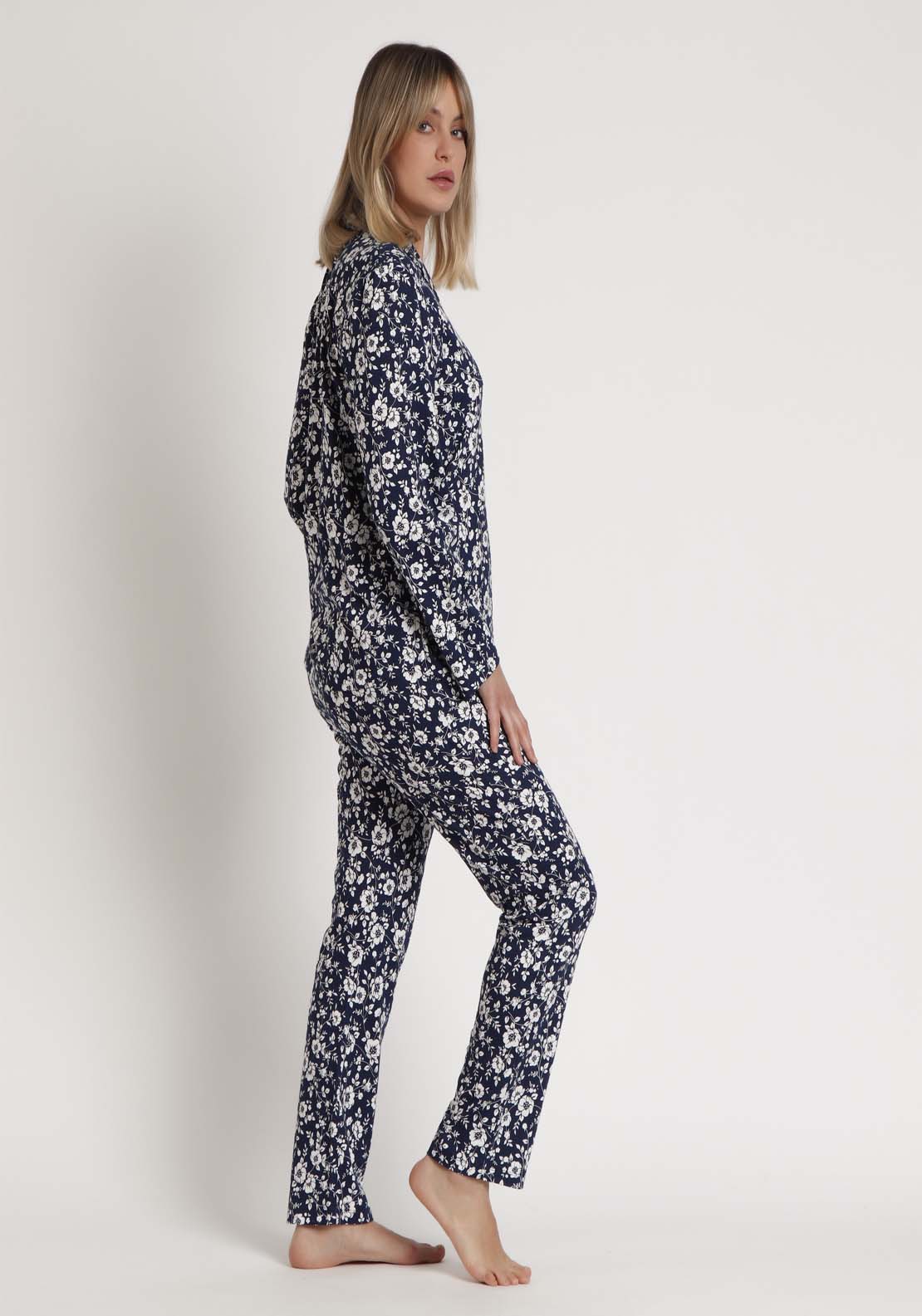 Admas Masculine Pj Flower Print - Navy 3 Shaws Department Stores