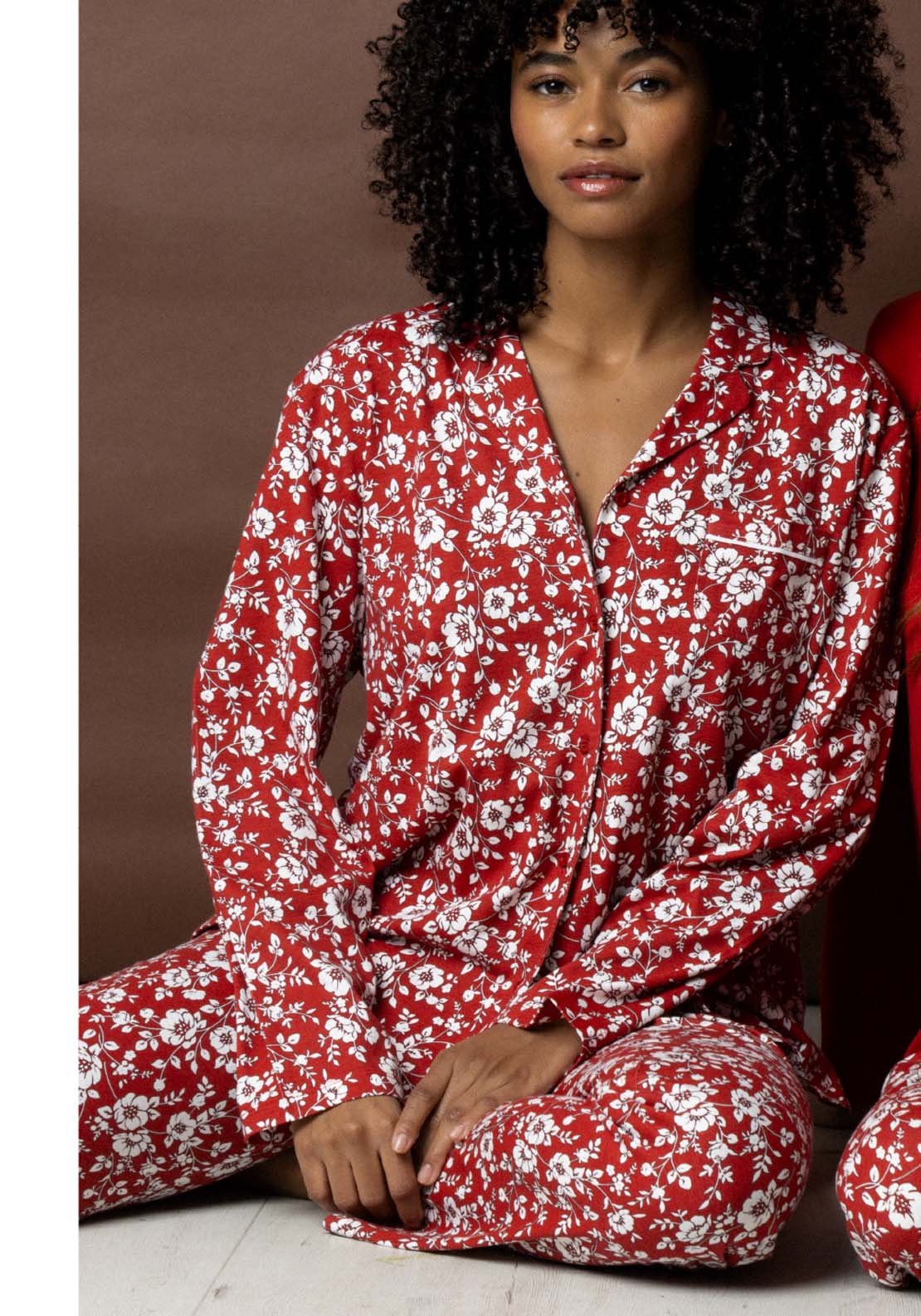 Admas Masculine Pj Flower Print - Red 1 Shaws Department Stores