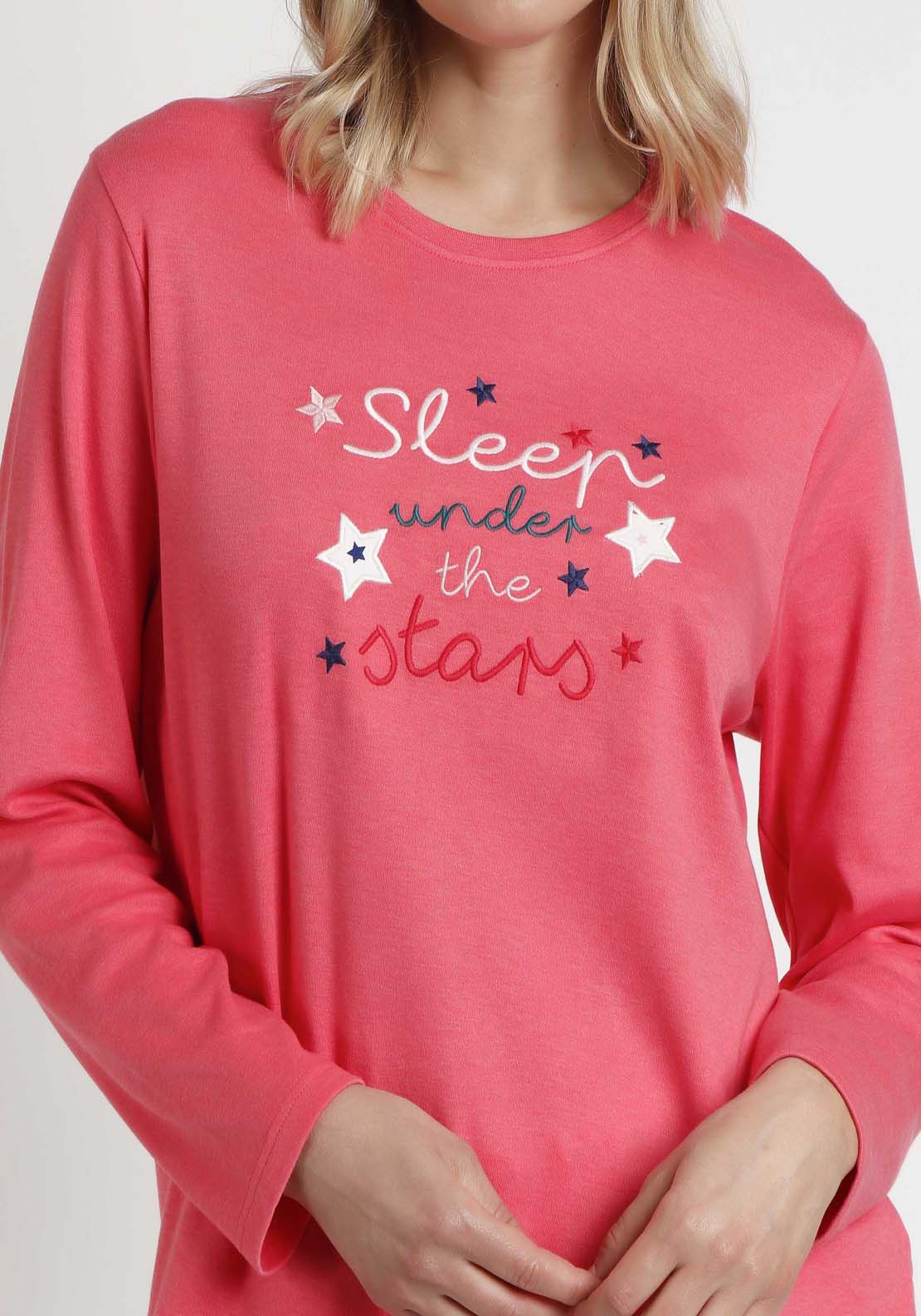 Admas Sleep Under The Stars Fleece - Coral 4 Shaws Department Stores