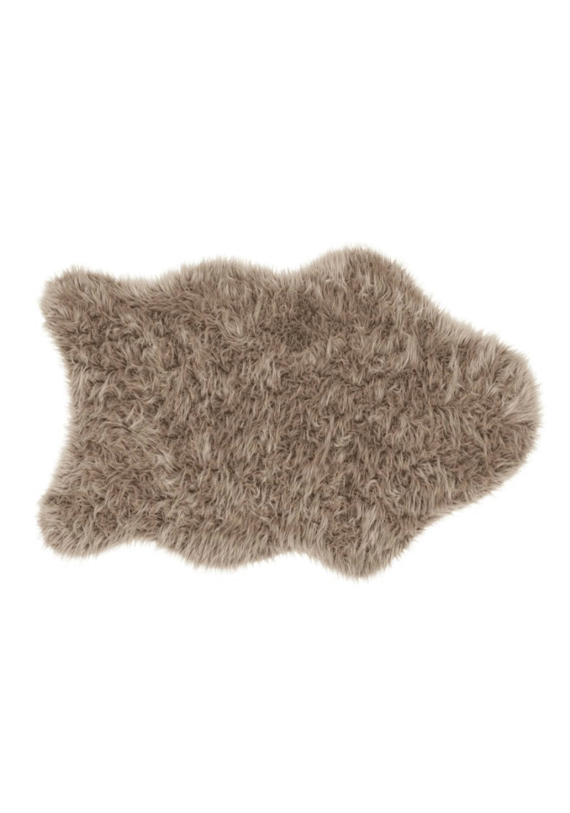 Mia Faux Fur Sheepskin Rug - Brown