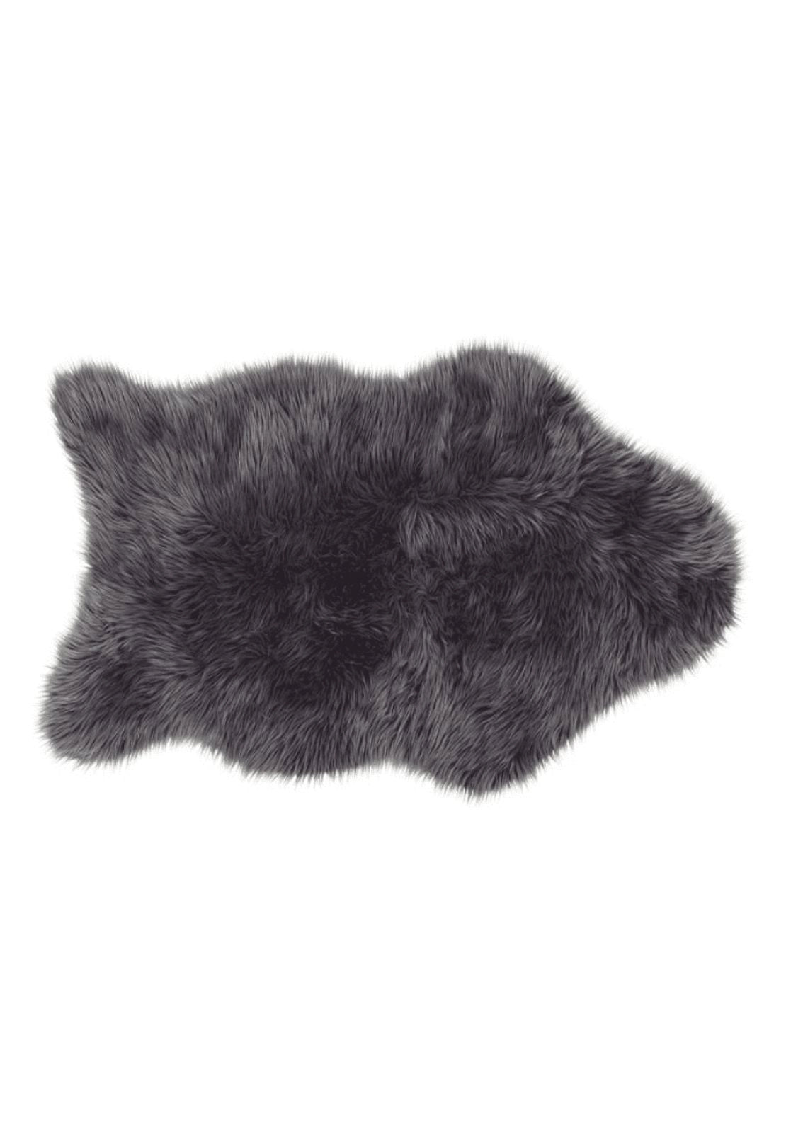 Mia Faux Fur Sheepskin Rug - Grey