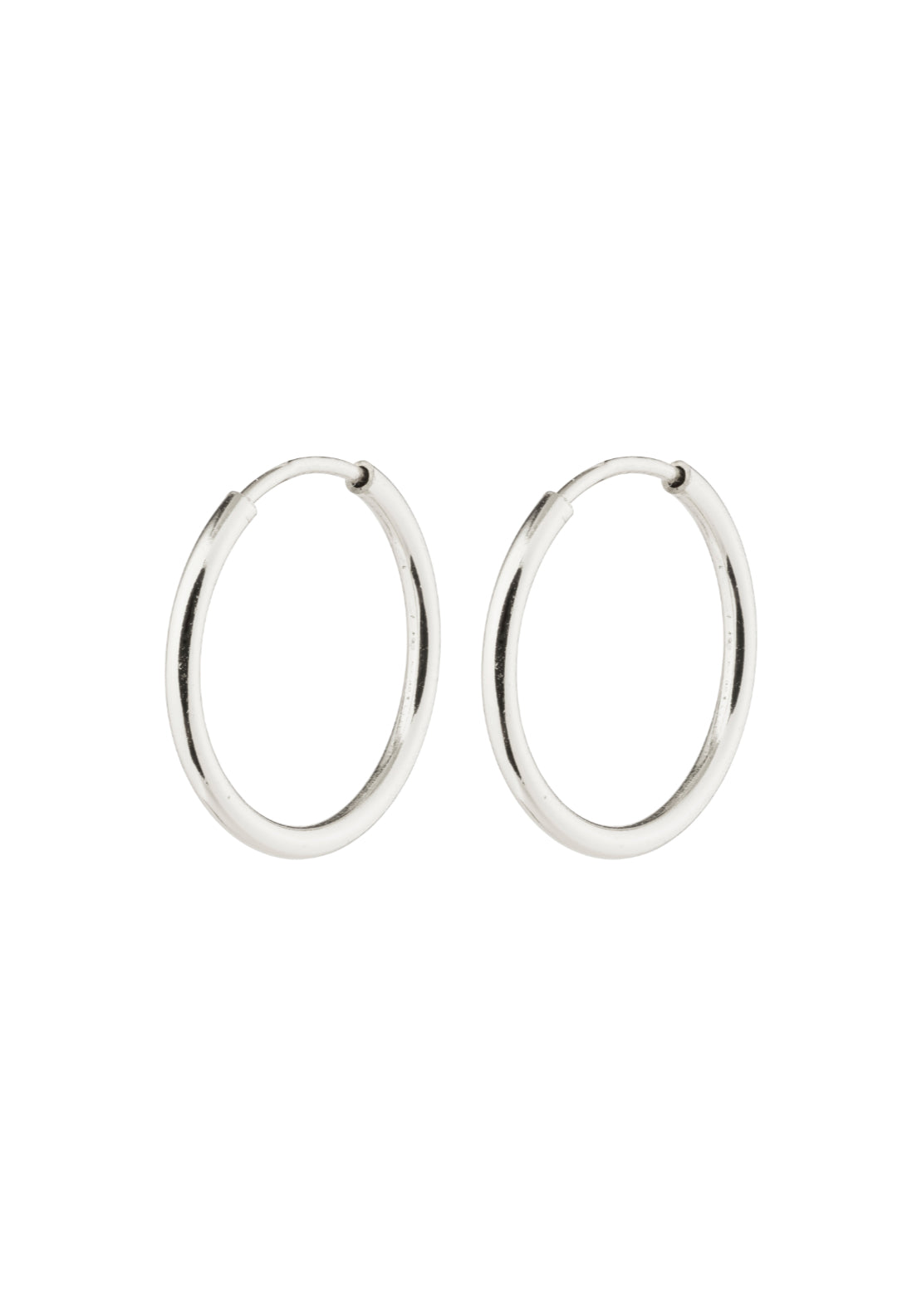 Sanne Silver Plated Mini Hoop Earrings - Silver