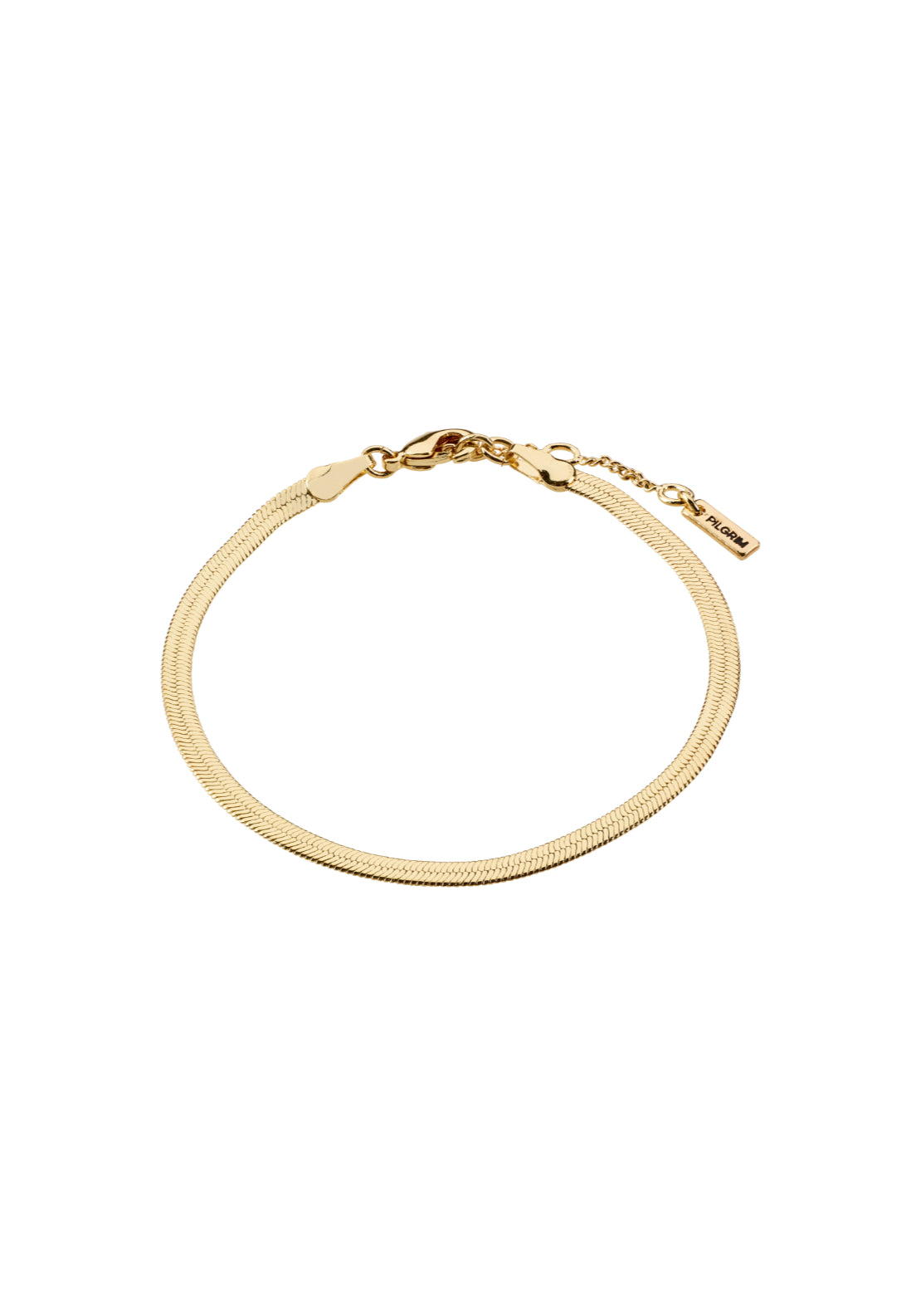 Joanna Gold Plated Flat Snake Chain Bracelet - Gold