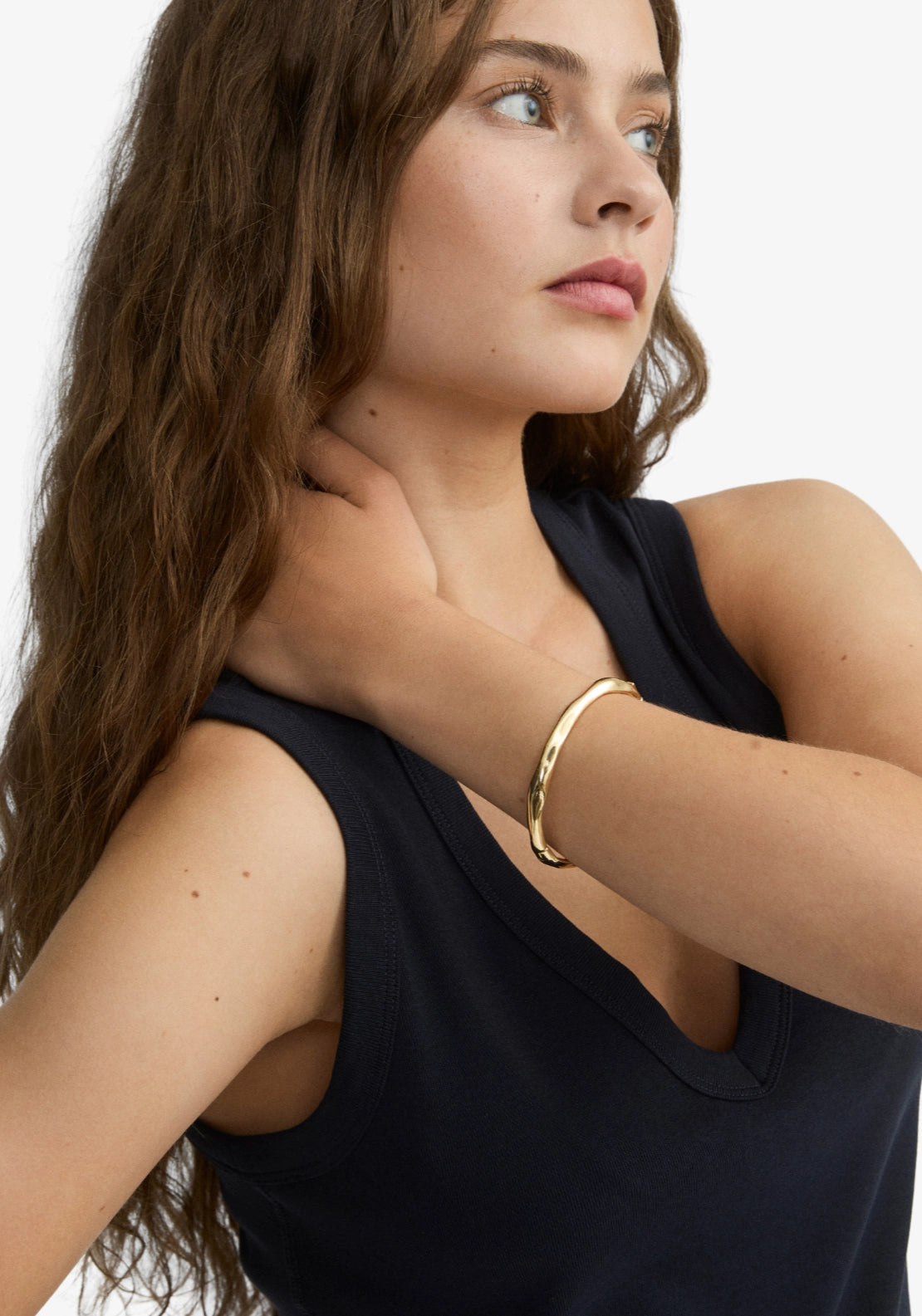 Harrison Gold Plated Bangle - Gold