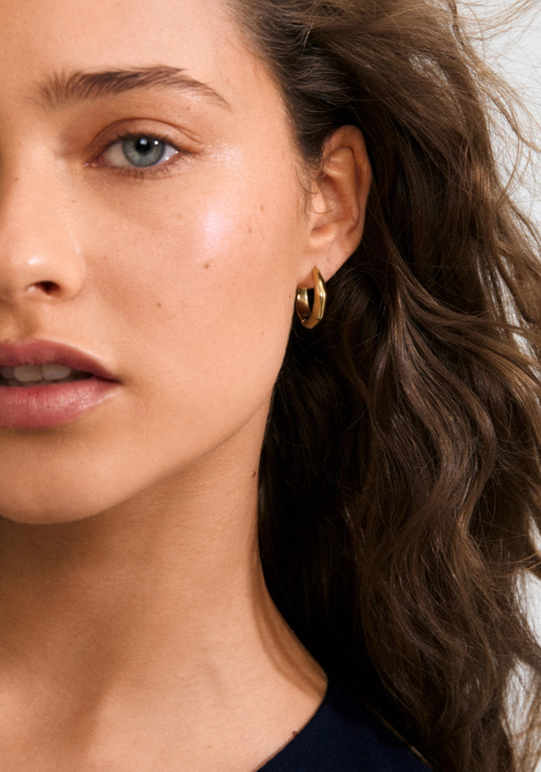 Harrison Gold Plated Hoop Earrings - Gold