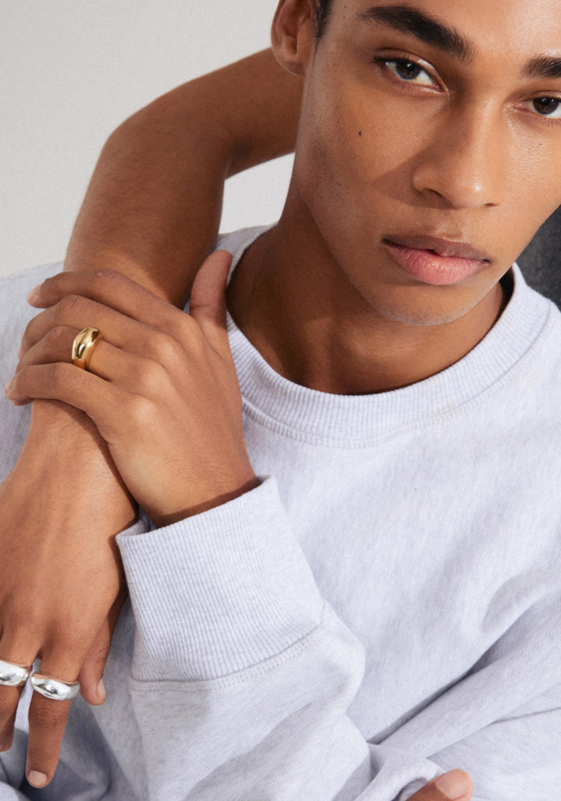 Harrison Gold Plated 2 In 1 Ring Set - Gold