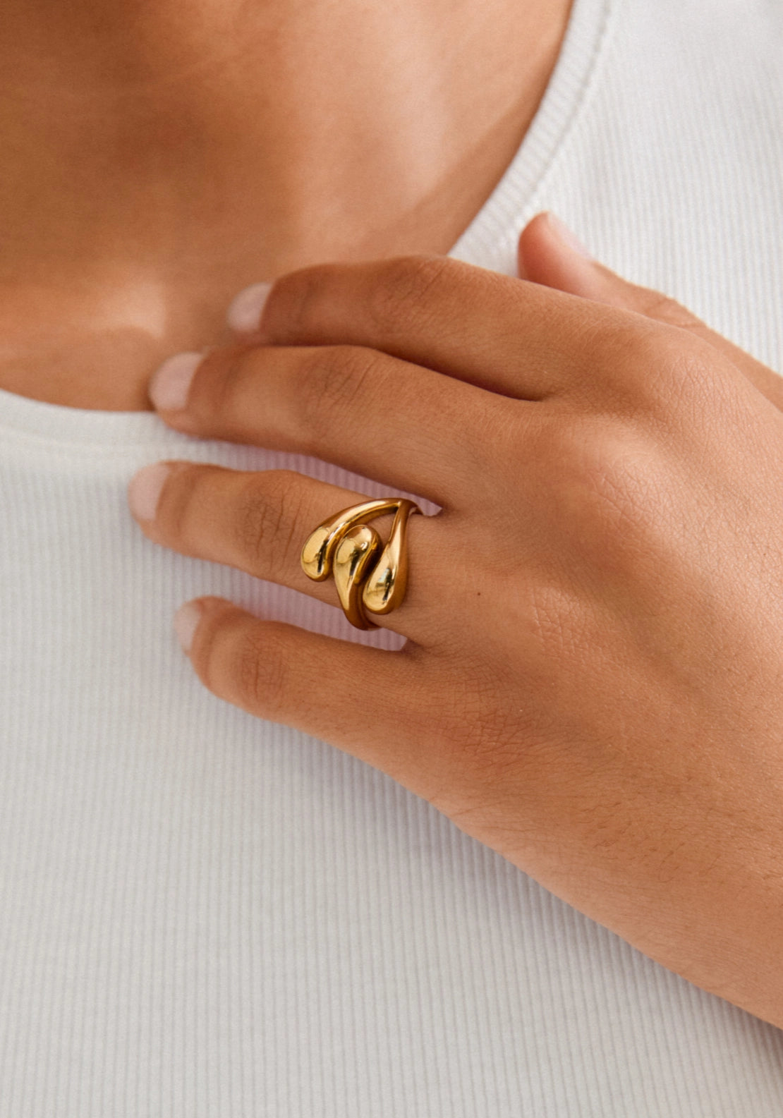Jennings Gold Plated Ring - Gold