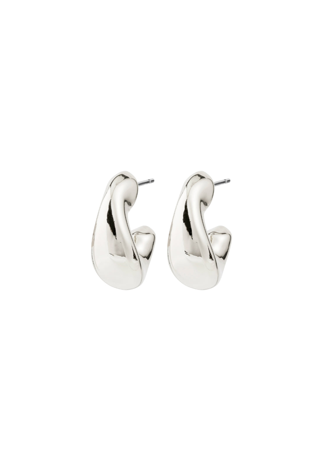 Jennings Silver Plated Hoop Earrings - Silver