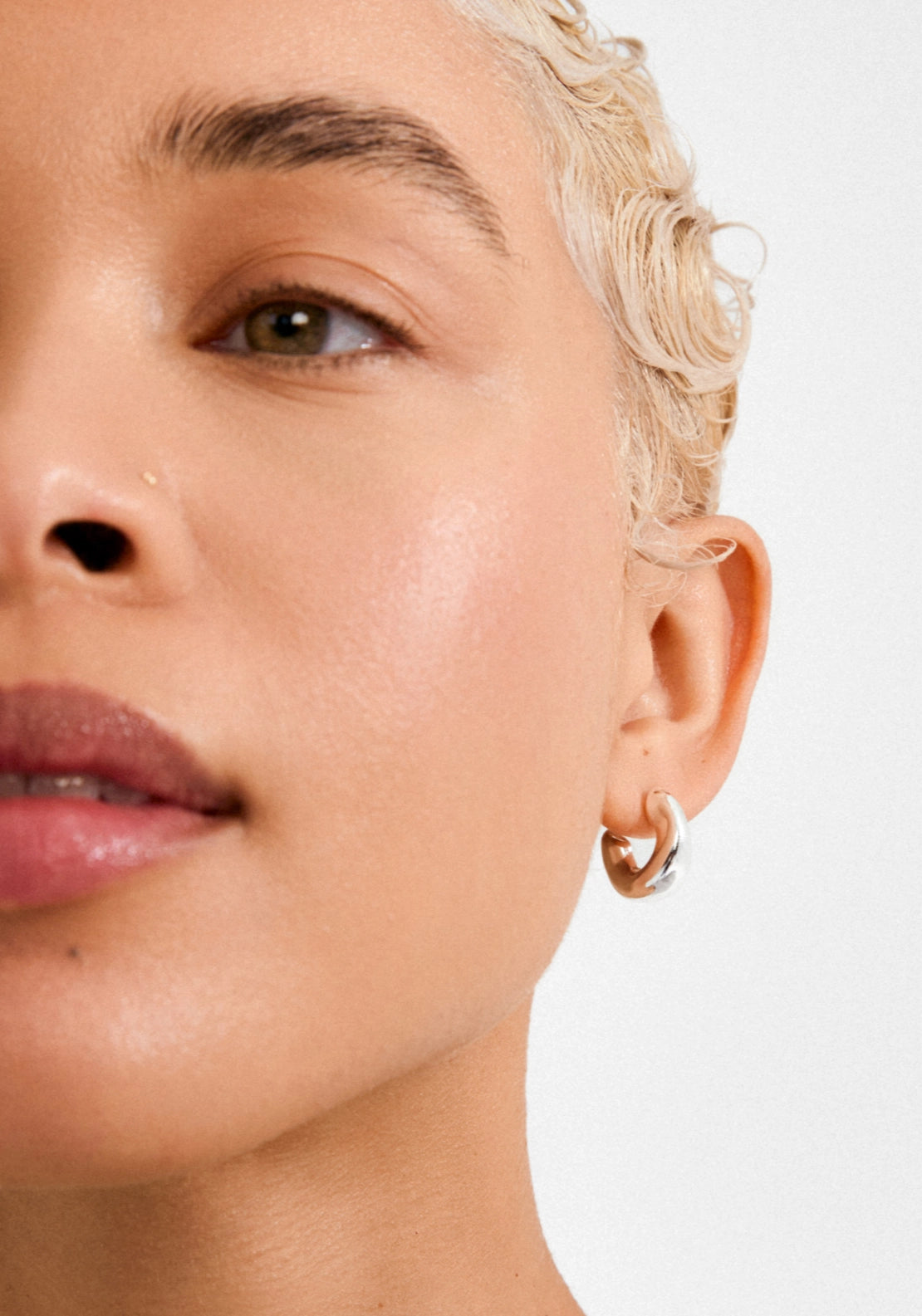 Jennings Silver Plated Hoop Earrings - Silver