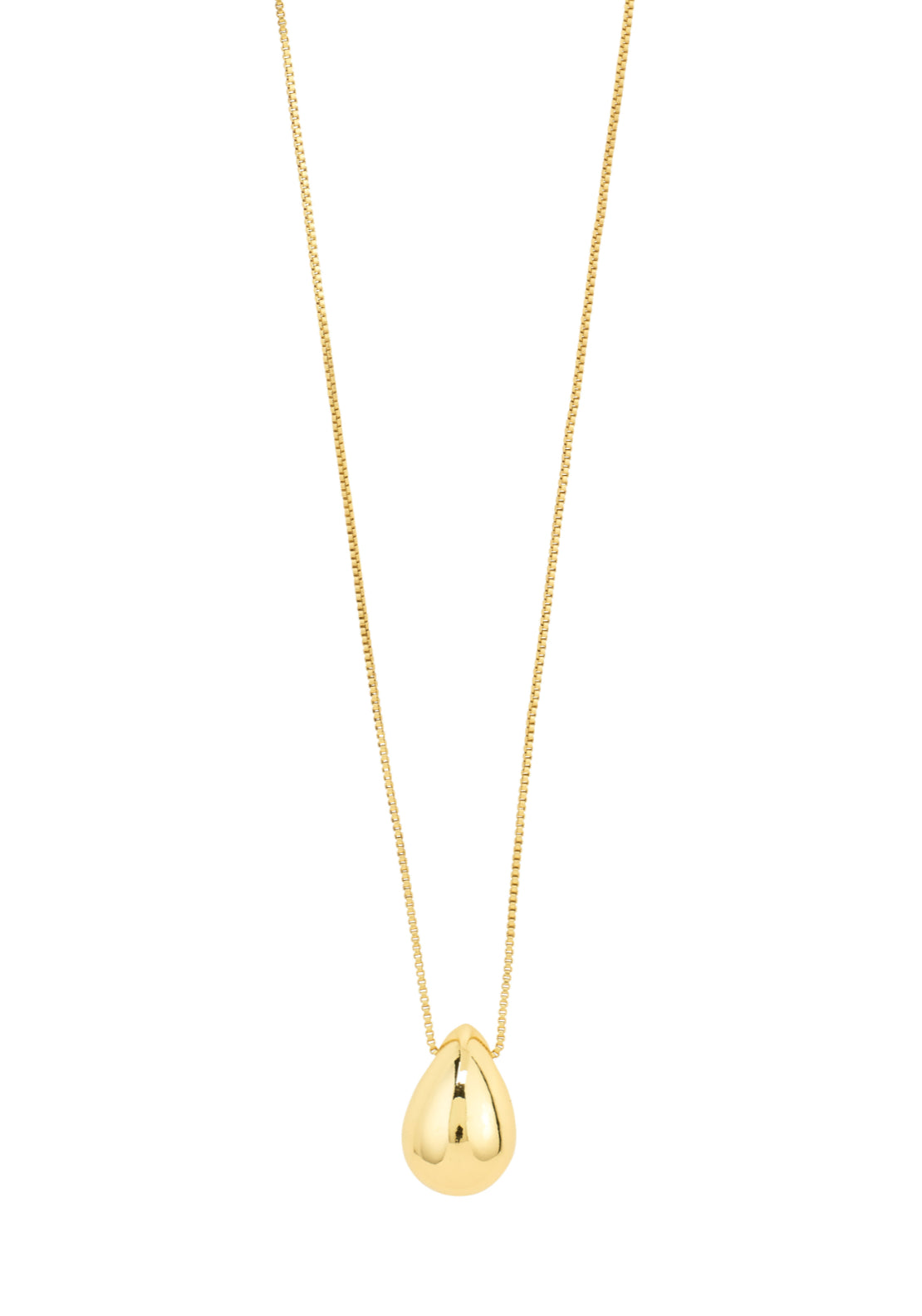 Kaisyn Gold Plated Drop Pendant Necklace - Gold