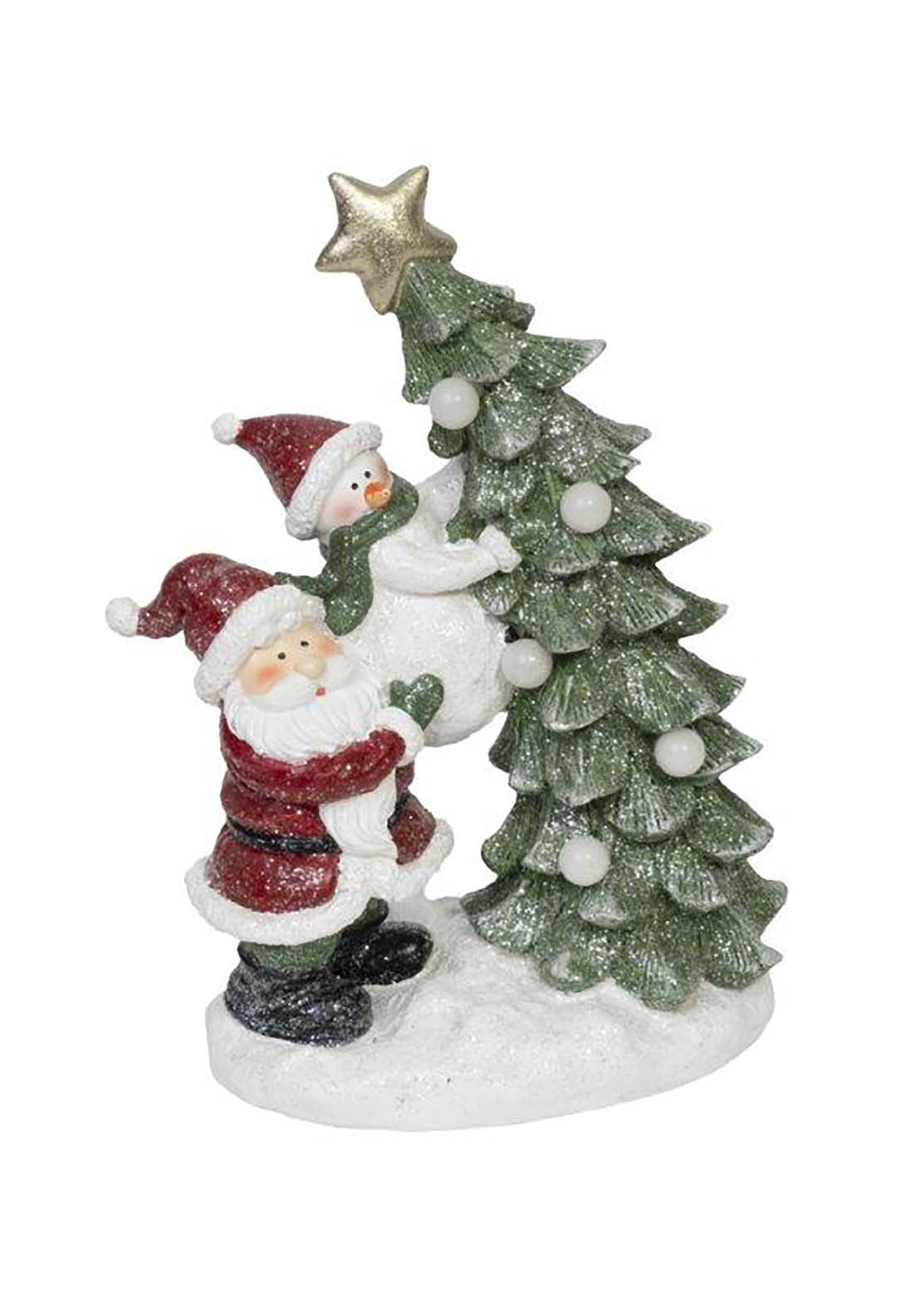 The Home Christmas Led Santa &amp; Snowman With Christmas Tree 1 Shaws Department Stores