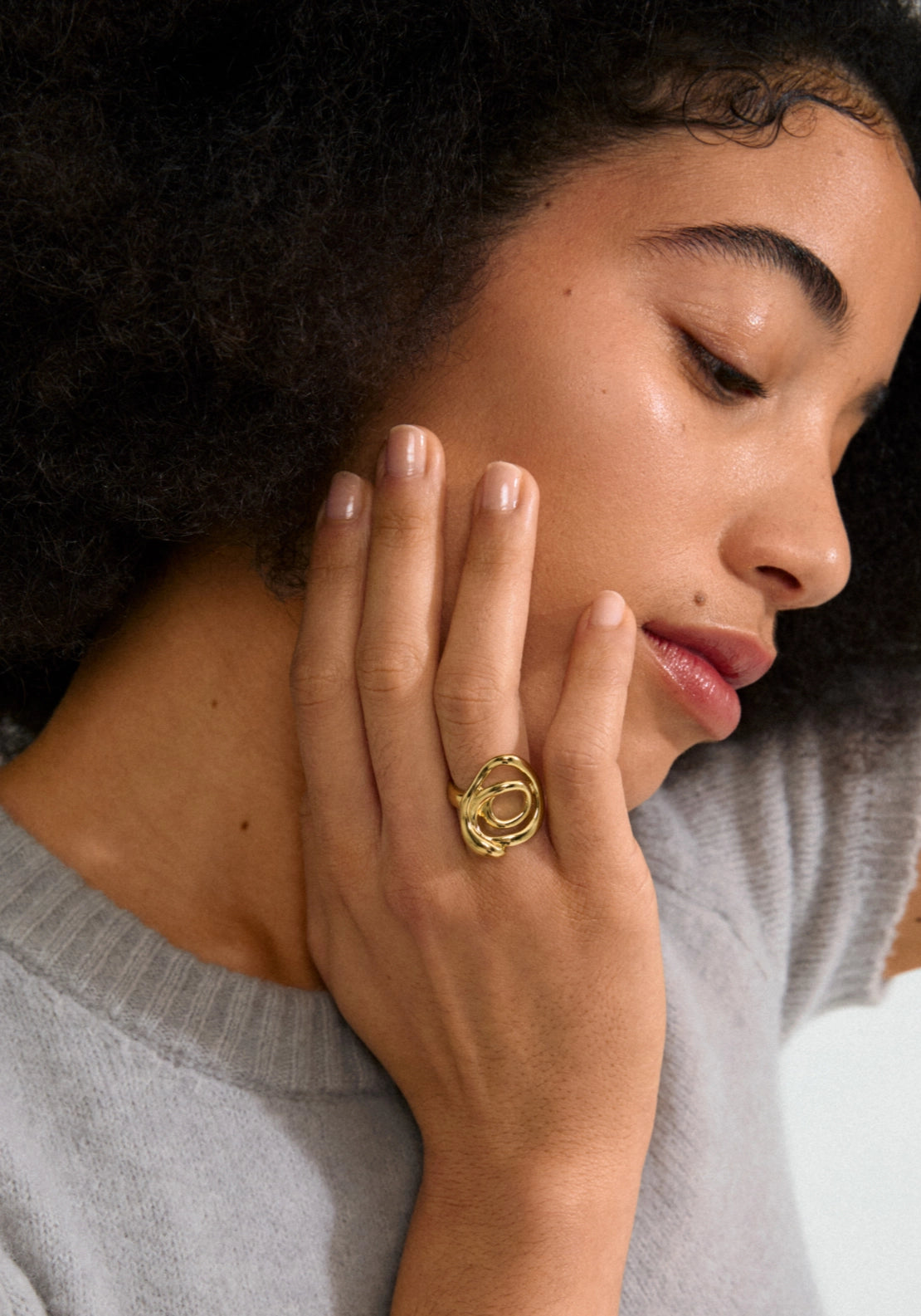 Diego Gold Plated Ring - Gold