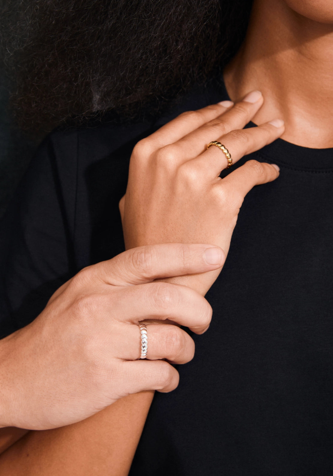 Revan Silver Plated Heart Ring - Silver
