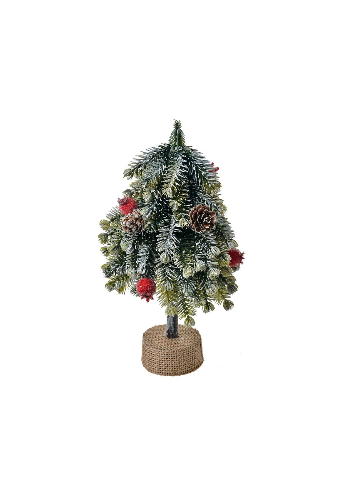 Small Christmas Tree &amp; Berry Decoration - Multi