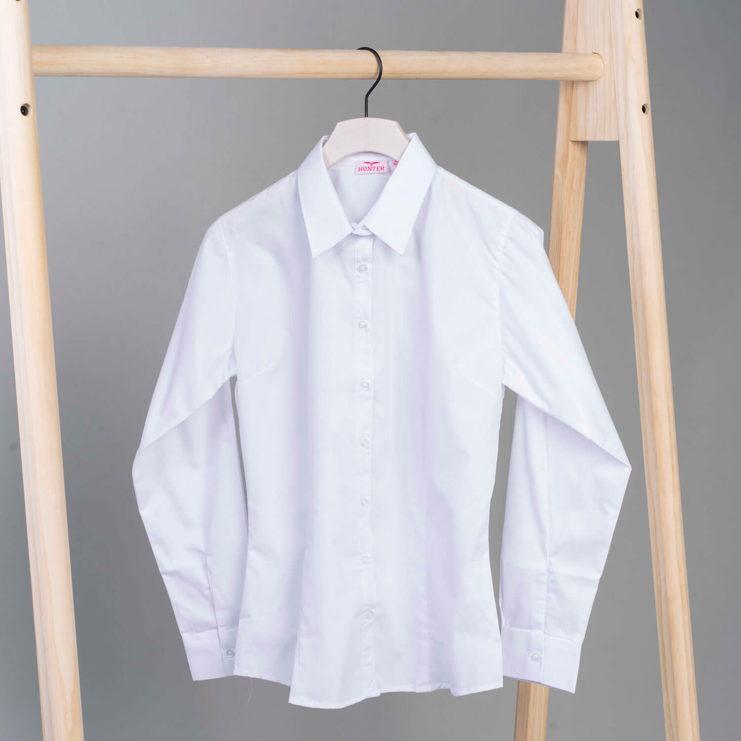 Hunter Girls Fitted Blouse - White 1 Shaws Department Stores