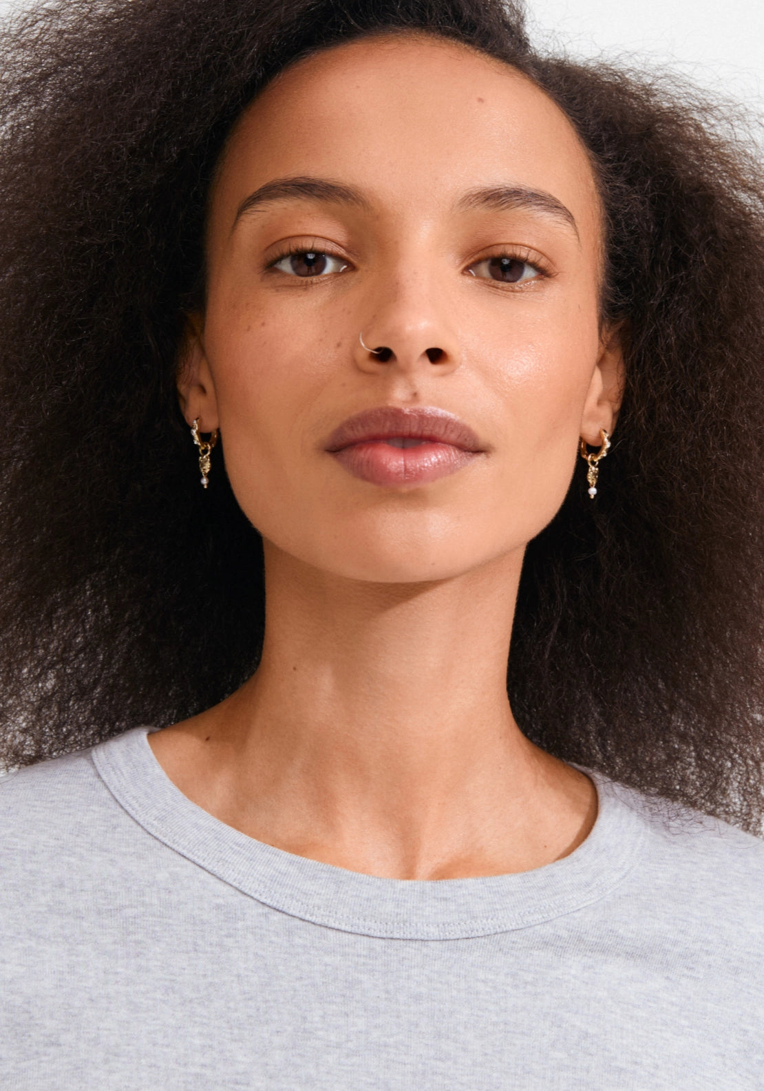 Sloan Gold Plated Pearl Earrings - Gold