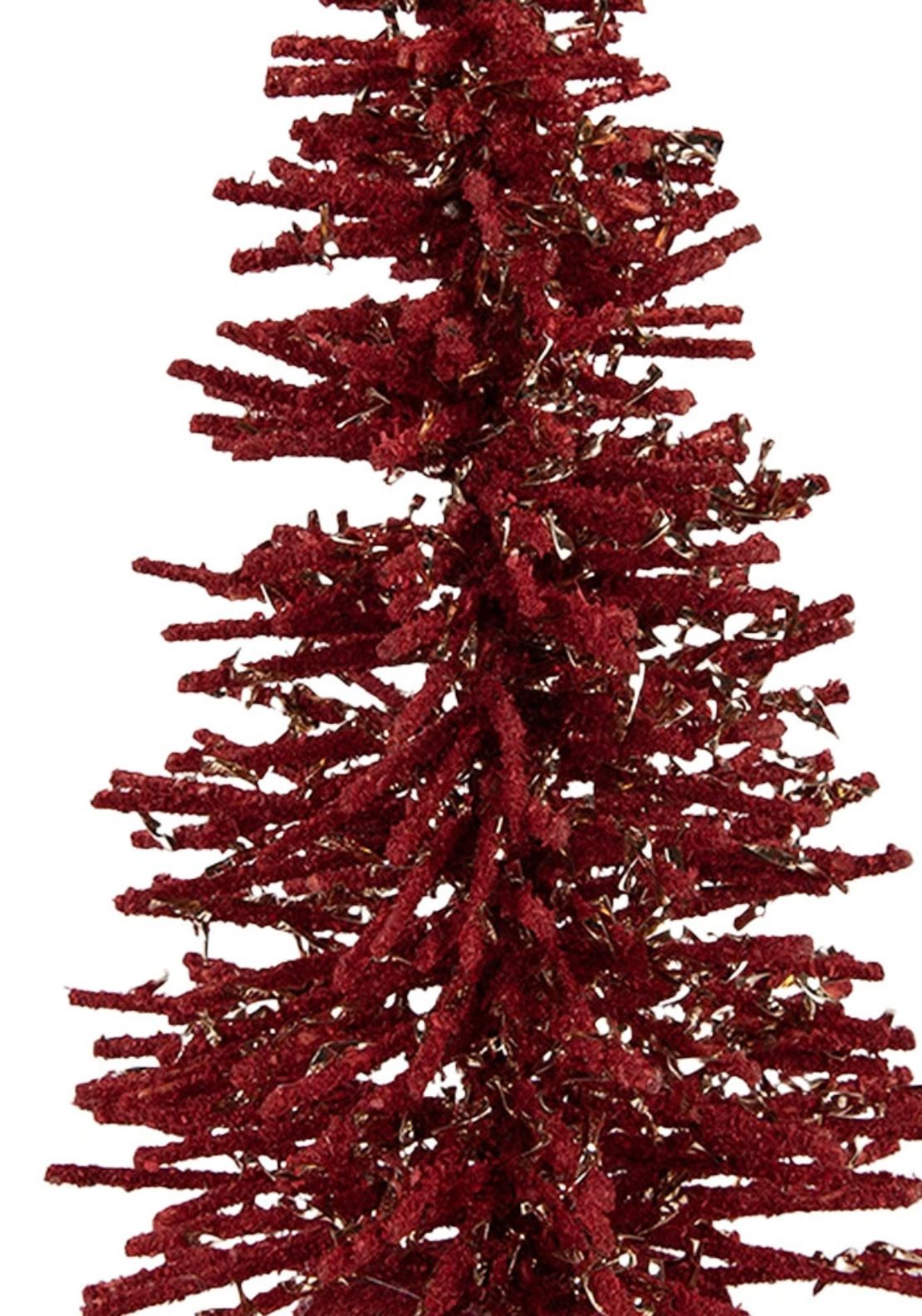 Christmas Tree Figurine Decoration 25cm - Red