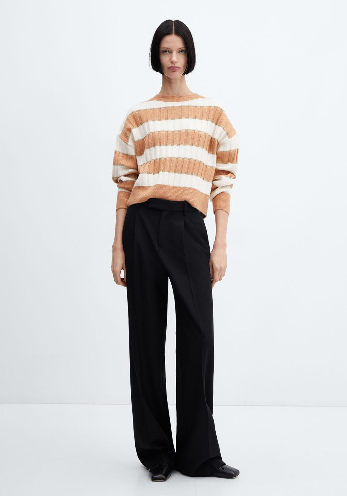 Mango Lurex details striped sweater 2 Shaws Department Stores