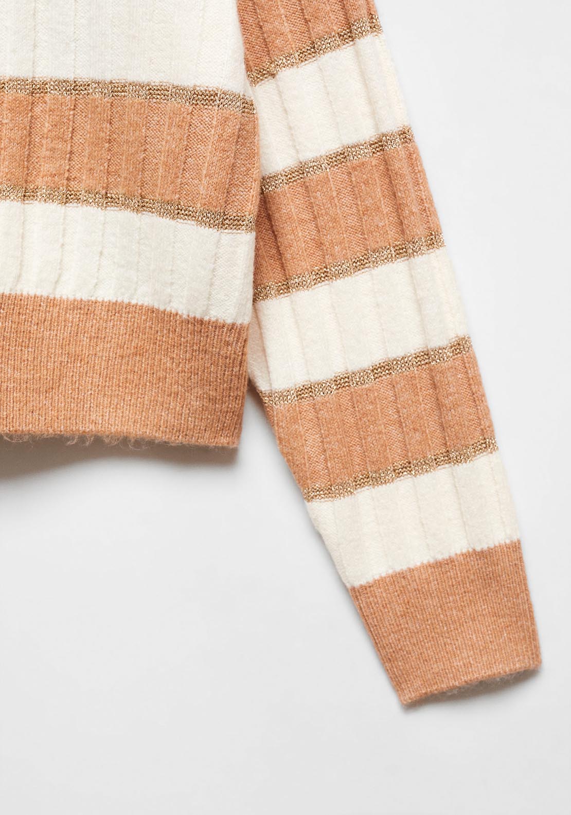 Mango Lurex details striped sweater 6 Shaws Department Stores