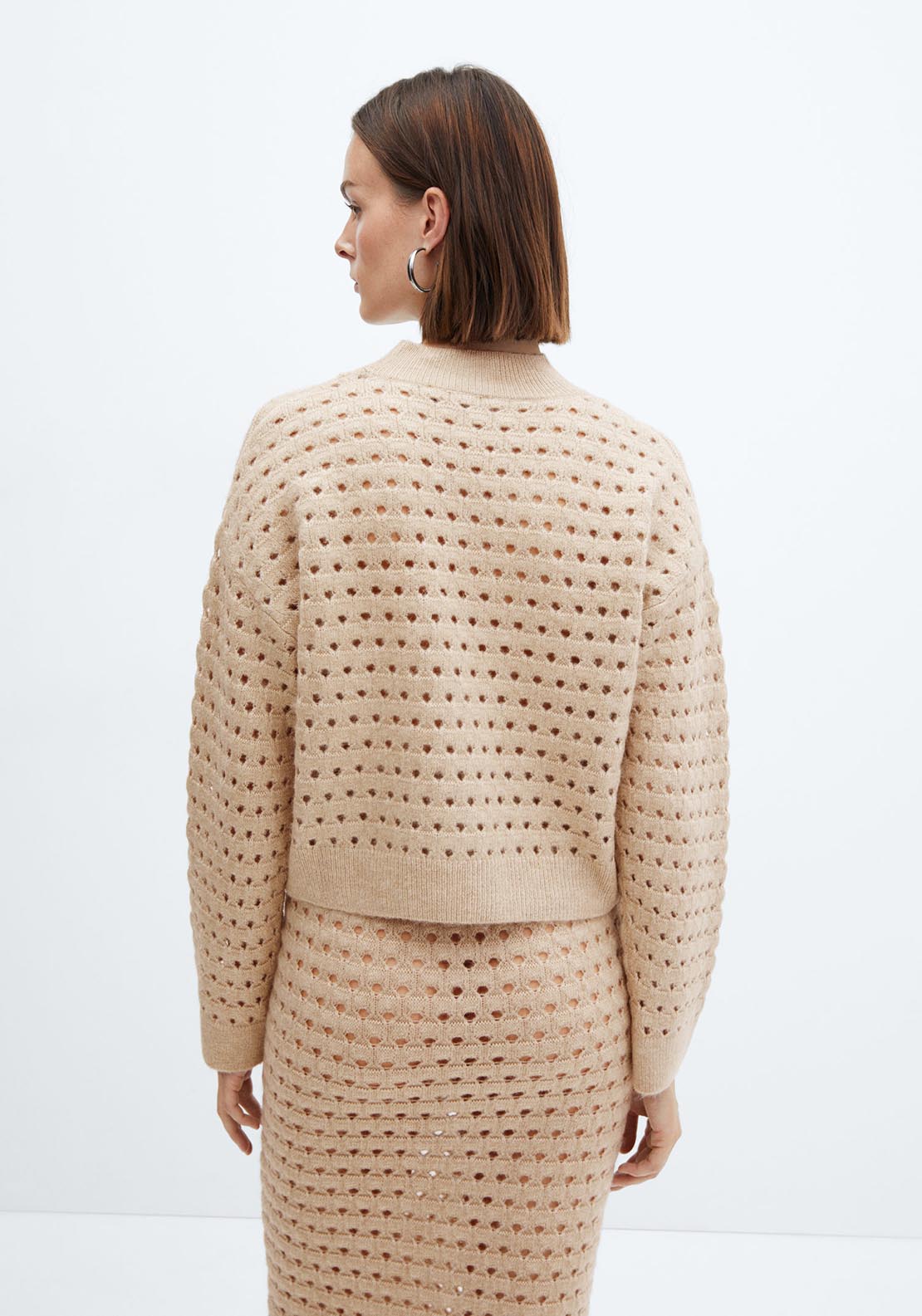 Mango Perkins neck knitted sweater 4 Shaws Department Stores