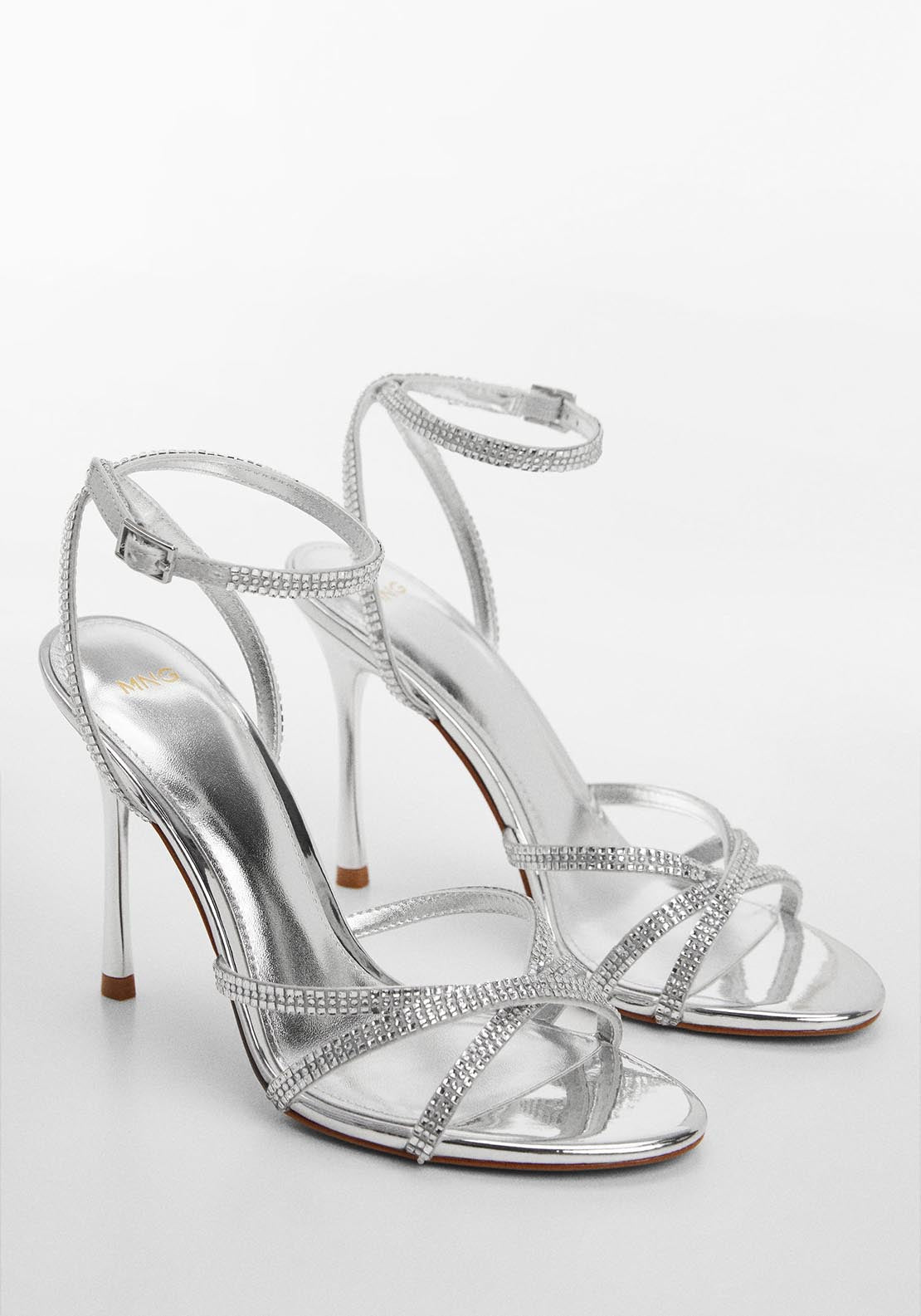 Strap rhinestone sandals β Shaws