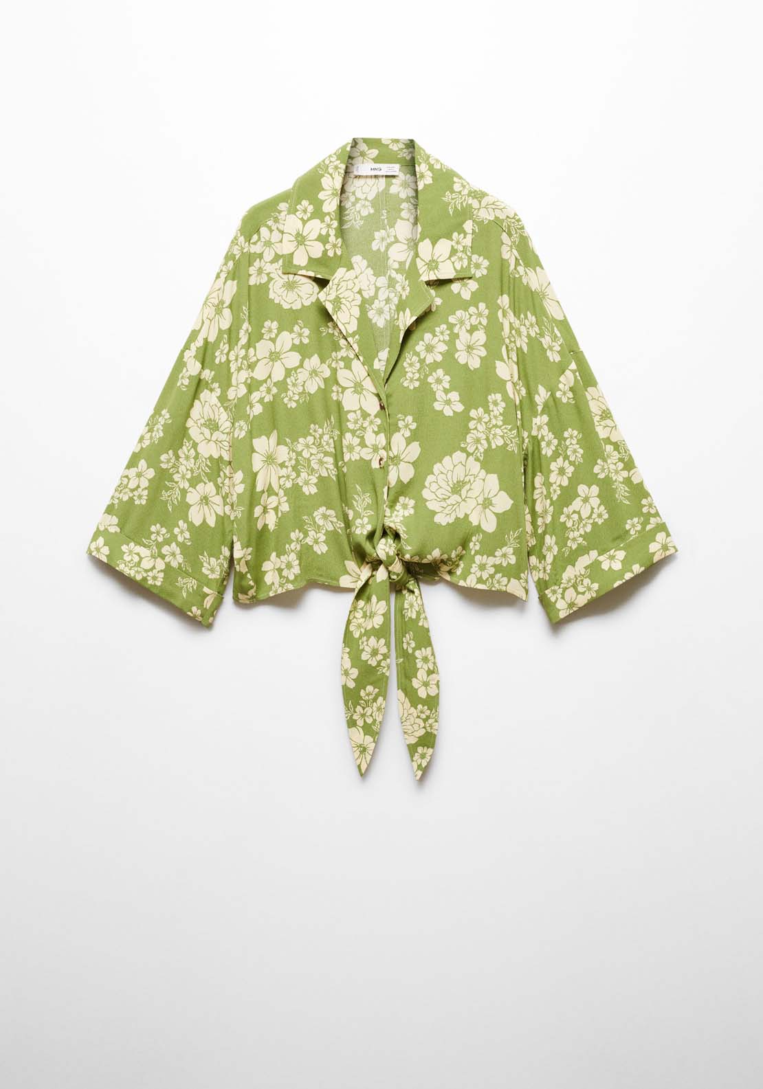 Mango Floral shirt with knot 7 Shaws Department Stores
