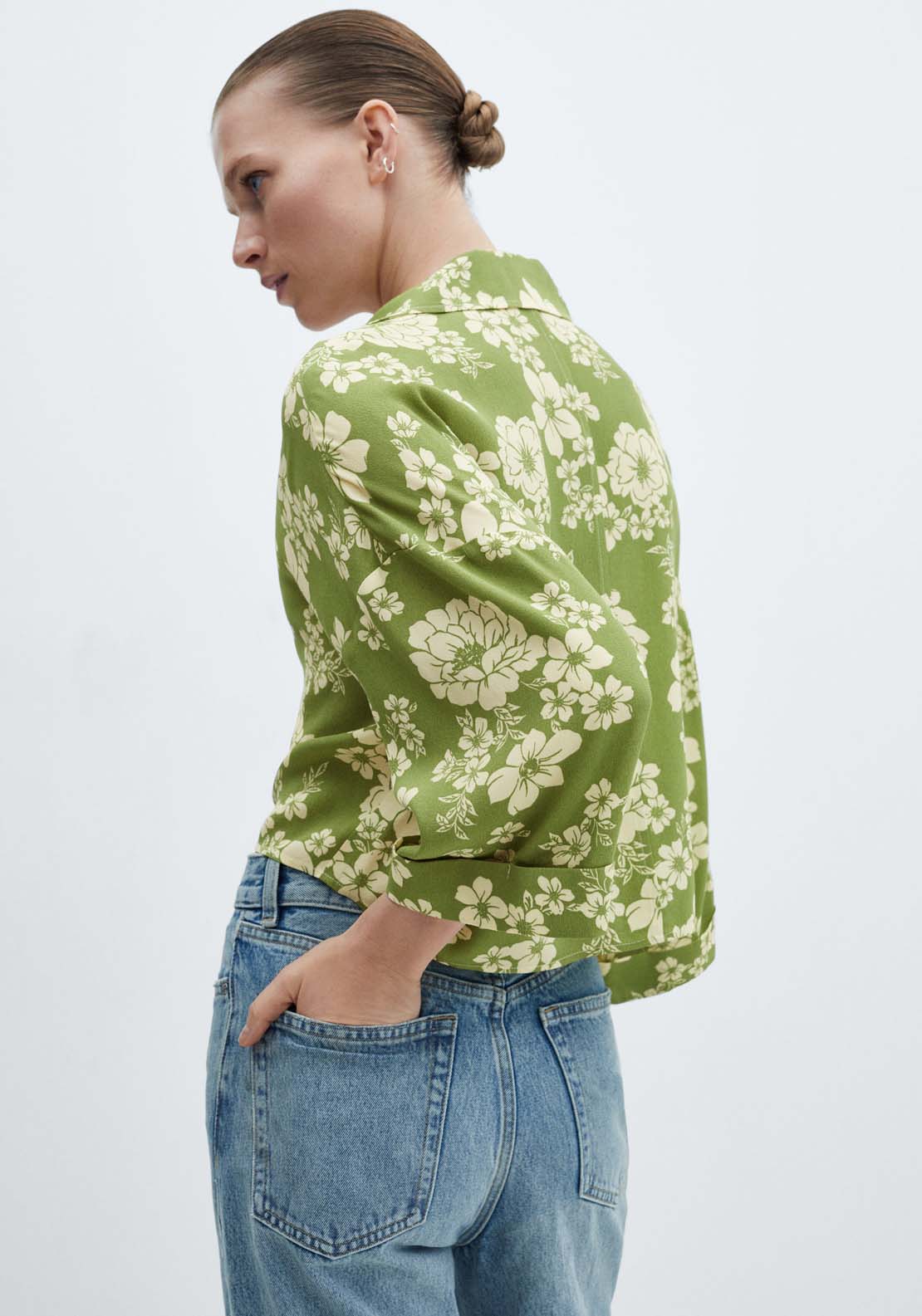 Mango Floral shirt with knot 3 Shaws Department Stores