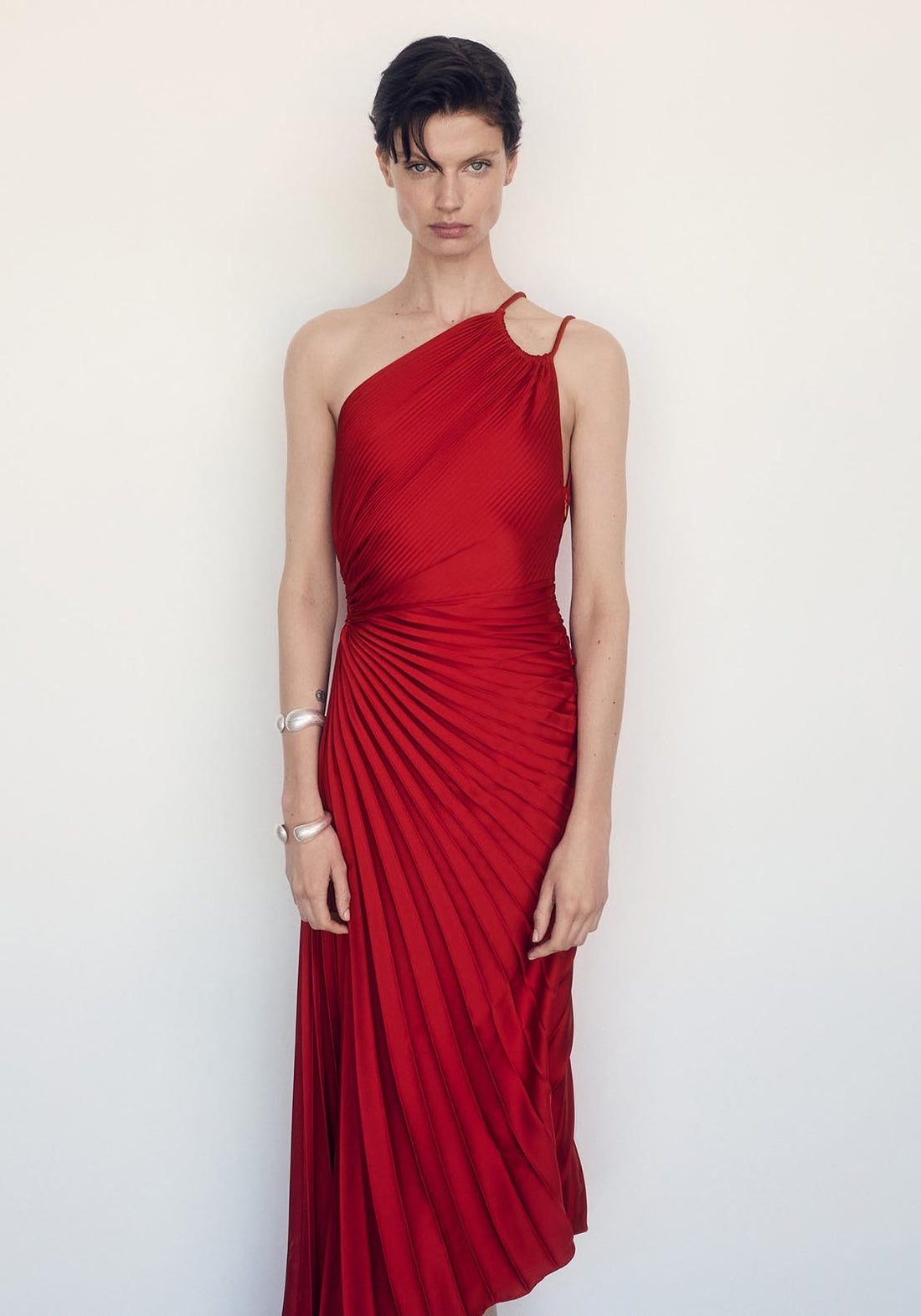 mango asymmetric pleated dress Asymmetrical – Shaws it keeps you cool Laced Prom Dresses soft lounge long slip Size:6-9M
