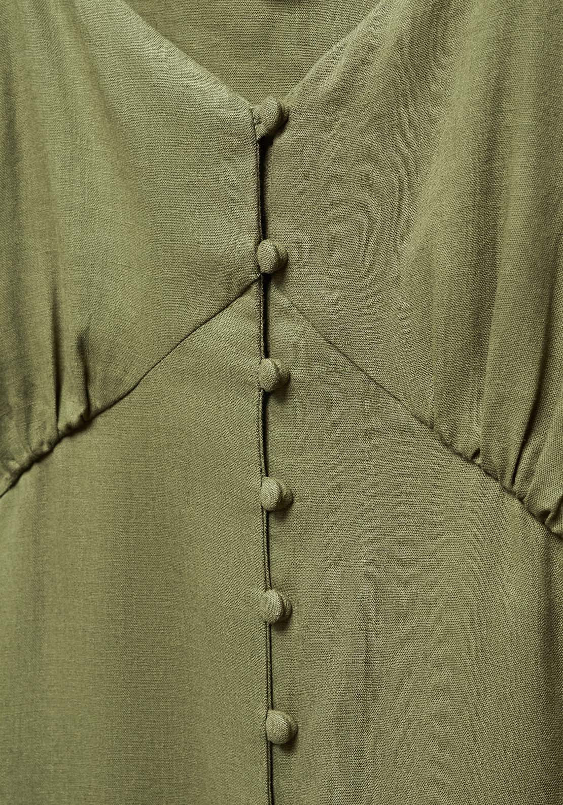 Mango Buttoned linen-blend dress 5 Shaws Department Stores