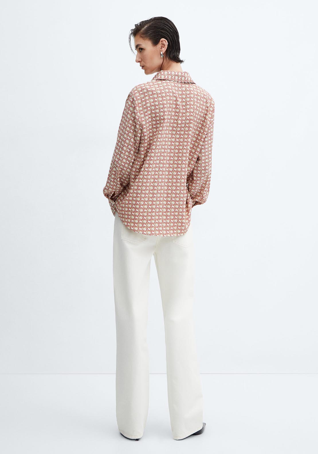 Mango Buttoned flowy shirt 6 Shaws Department Stores