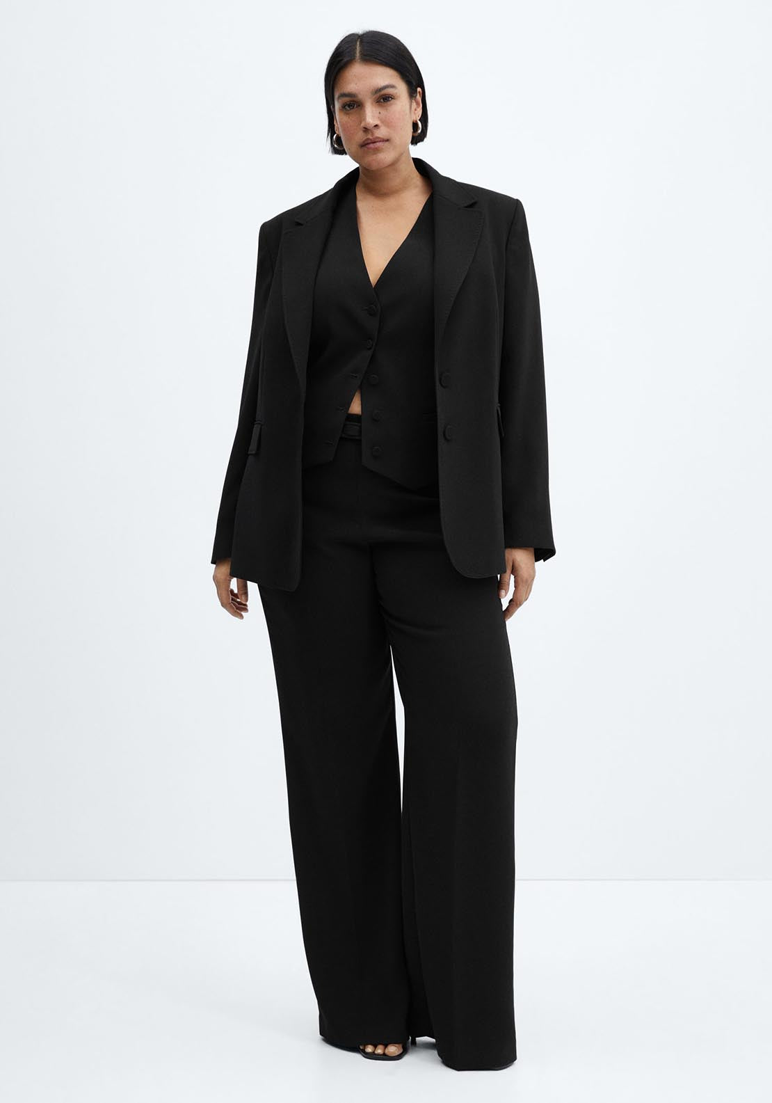 Mango Wideleg trousers with belt 7 Shaws Department Stores