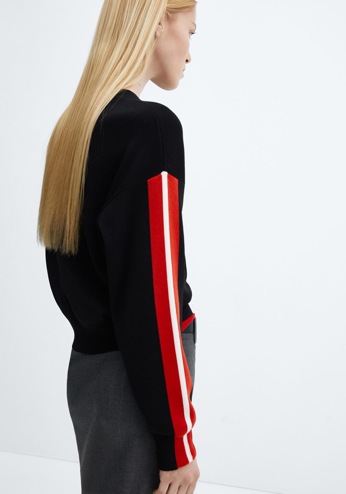 Mango Round neck knit sweater 3 Shaws Department Stores