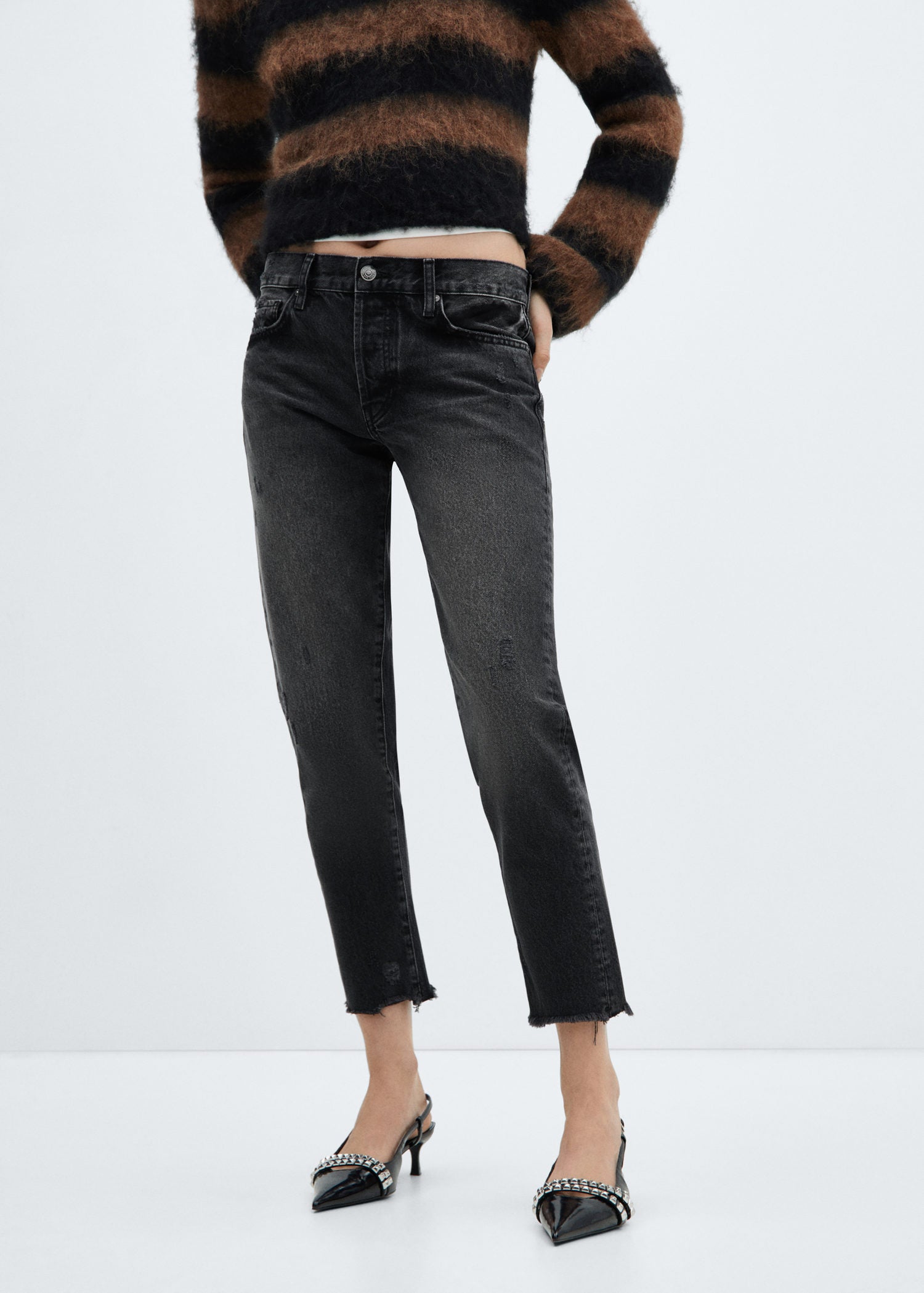Mango Low-rise mom jeans 2 Shaws Department Stores