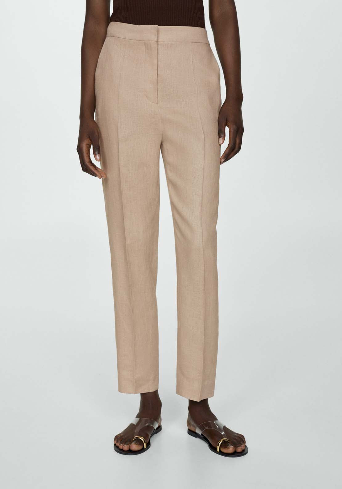 Mango 100% linen trousers 1 Shaws Department Stores