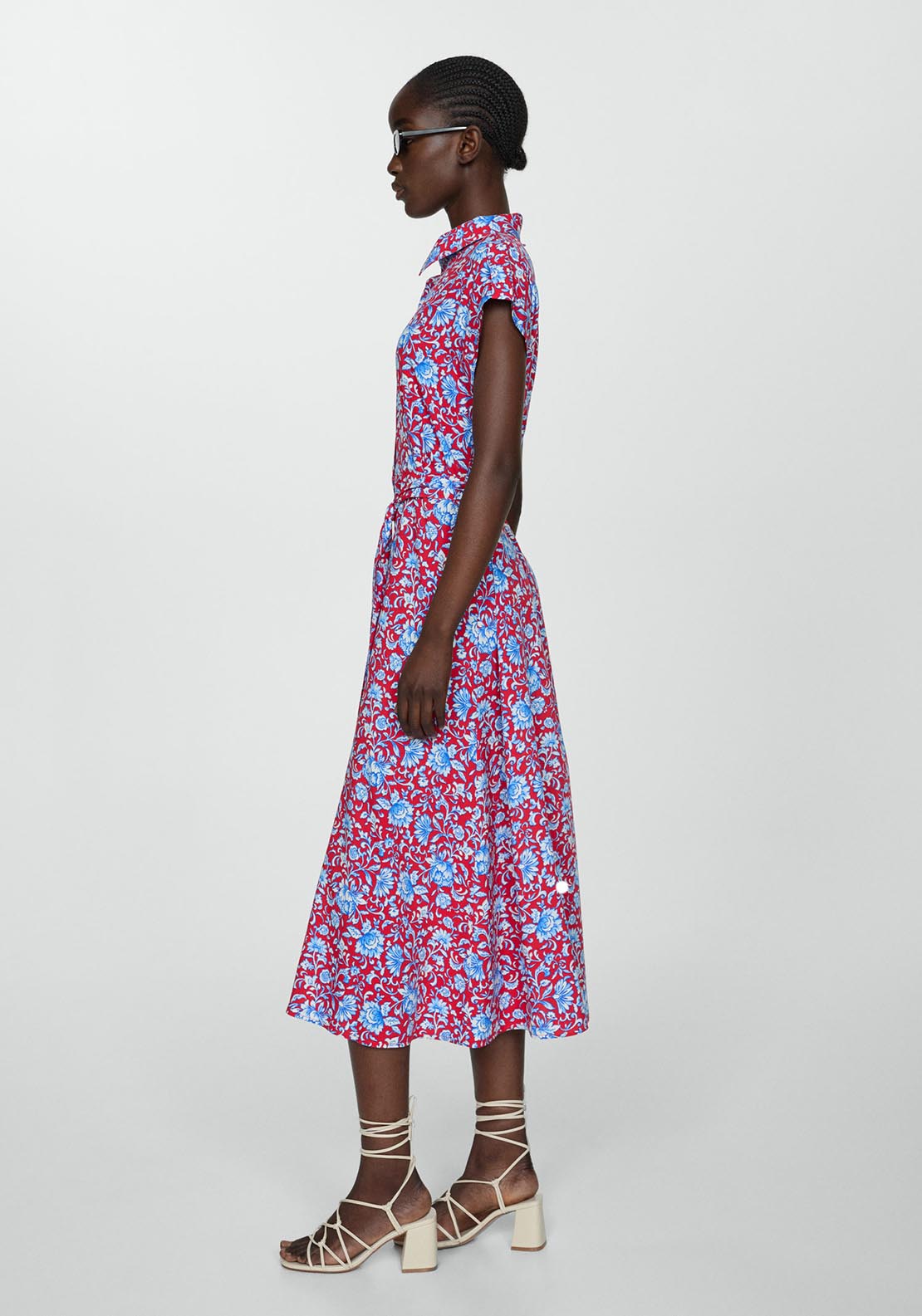 Mango Bow shirt dress 2 Shaws Department Stores