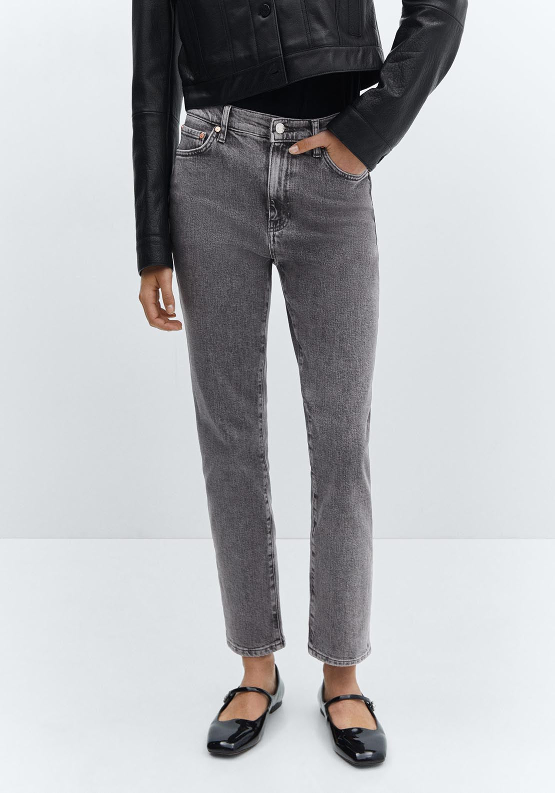 Mango Slim cropped jeans 1 Shaws Department Stores