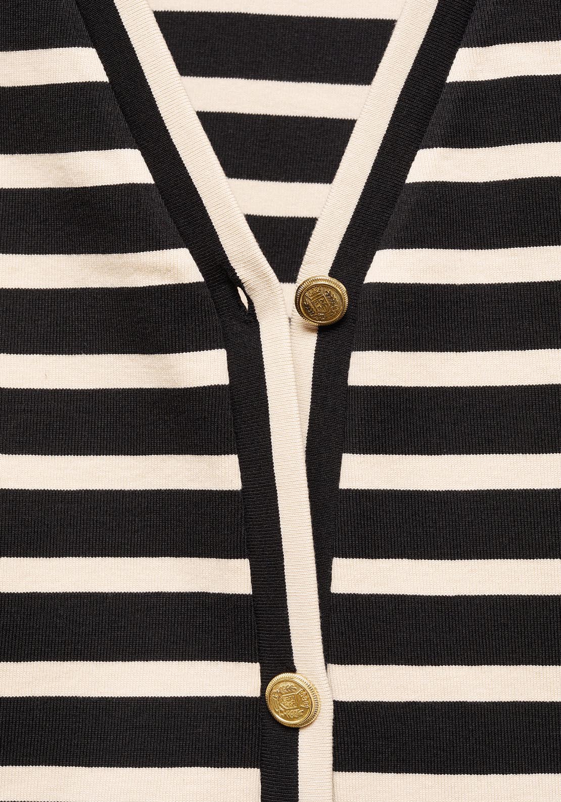 Mango Striped cardigan with buttons 2 Shaws Department Stores