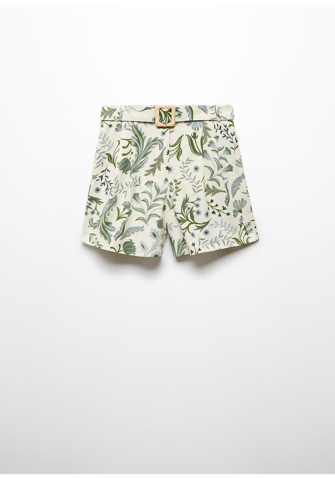 Mango Printed shorts with belt 4 Shaws Department Stores
