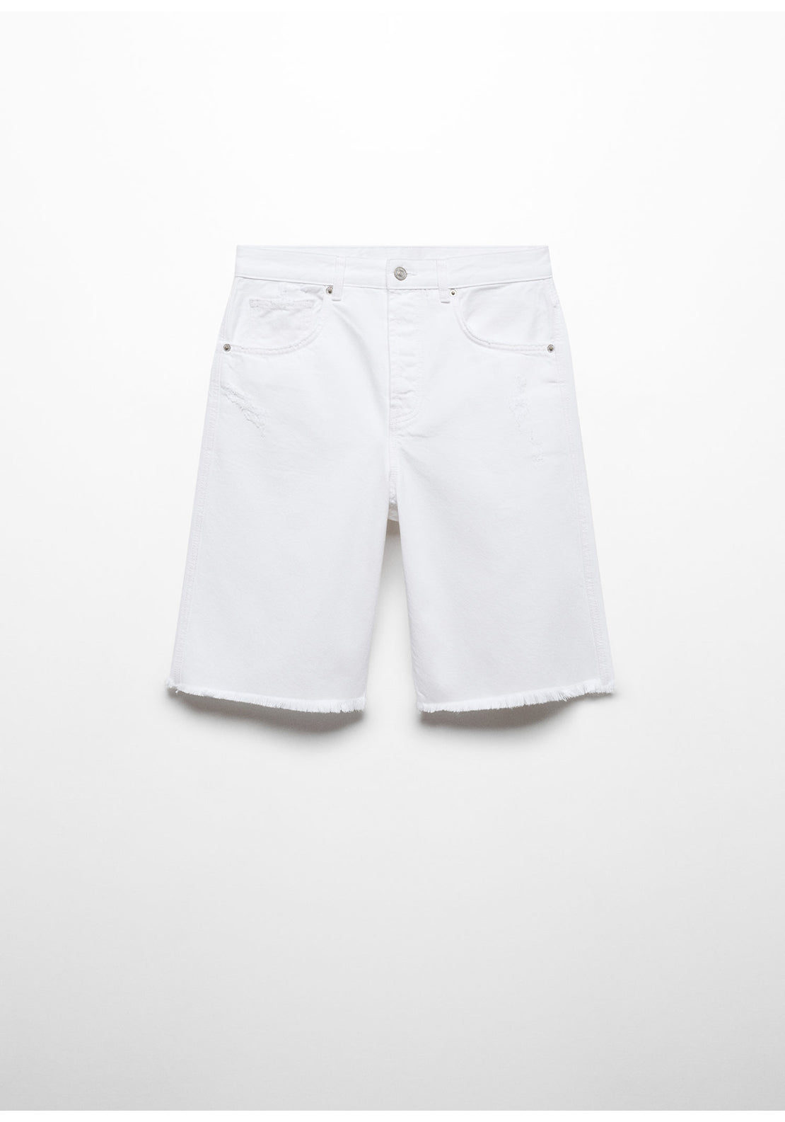 Mango Straight-fit denim bermuda shorts 6 Shaws Department Stores