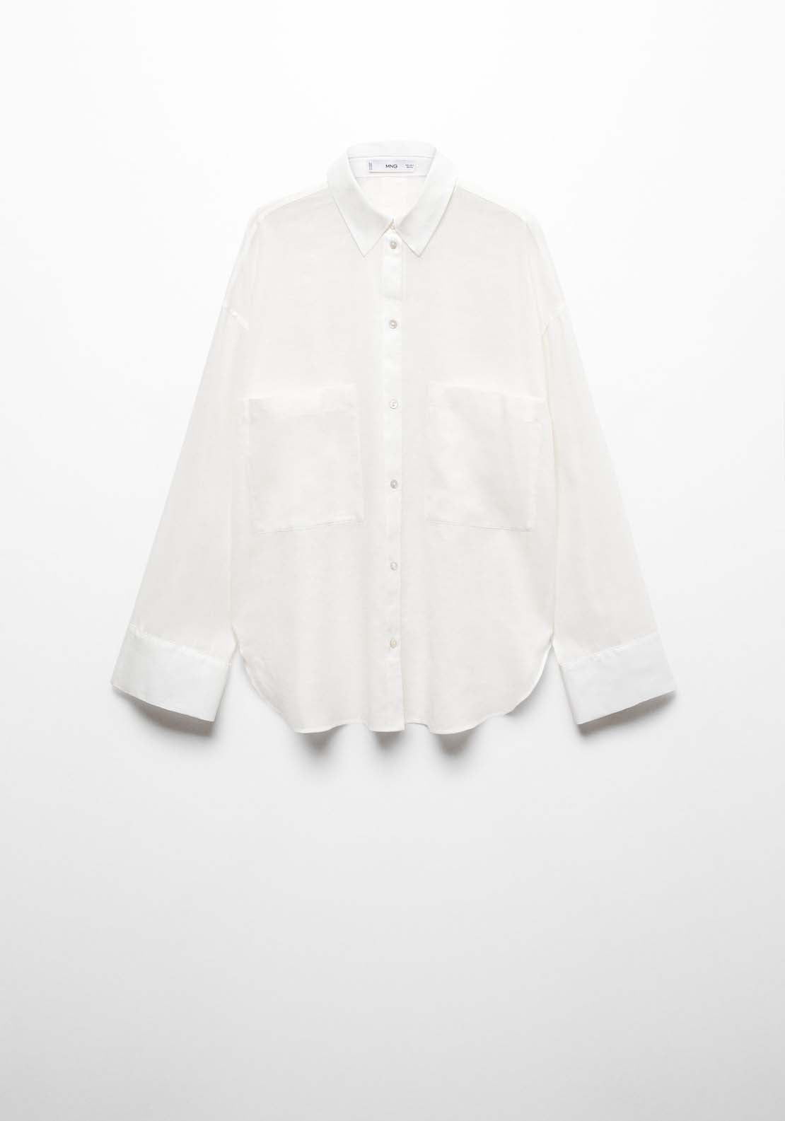 Mango Ramie shirt with pockets 7 Shaws Department Stores