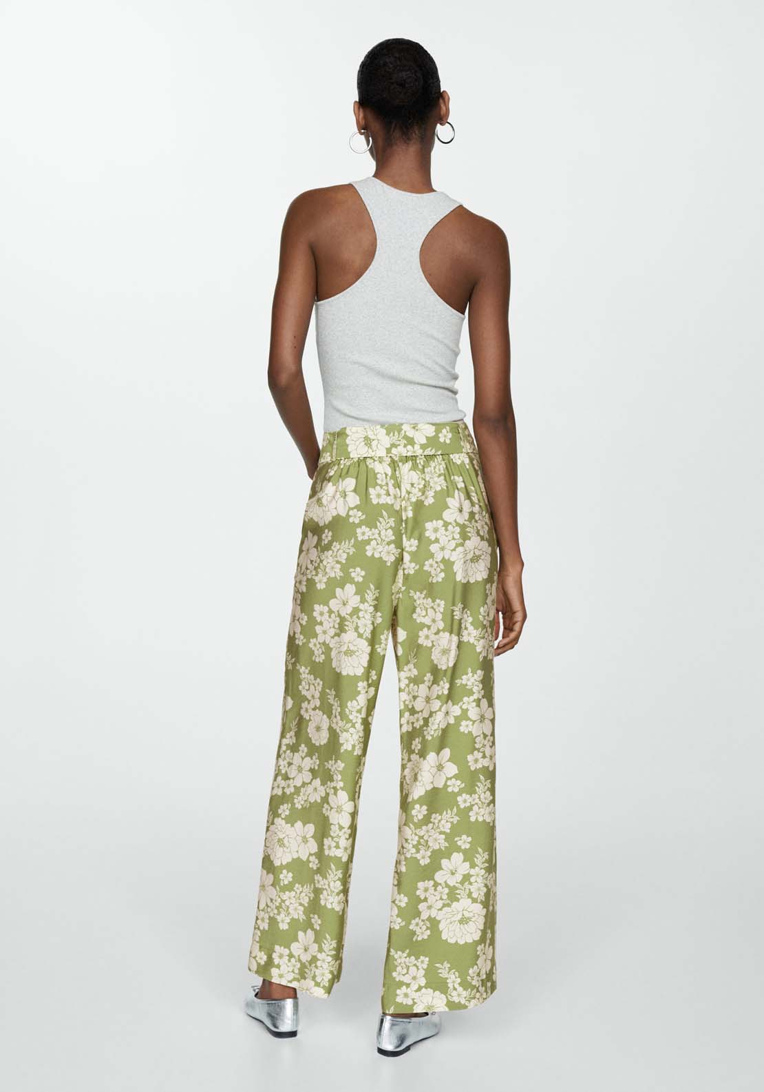 Mango Bow printed trouser 2 Shaws Department Stores