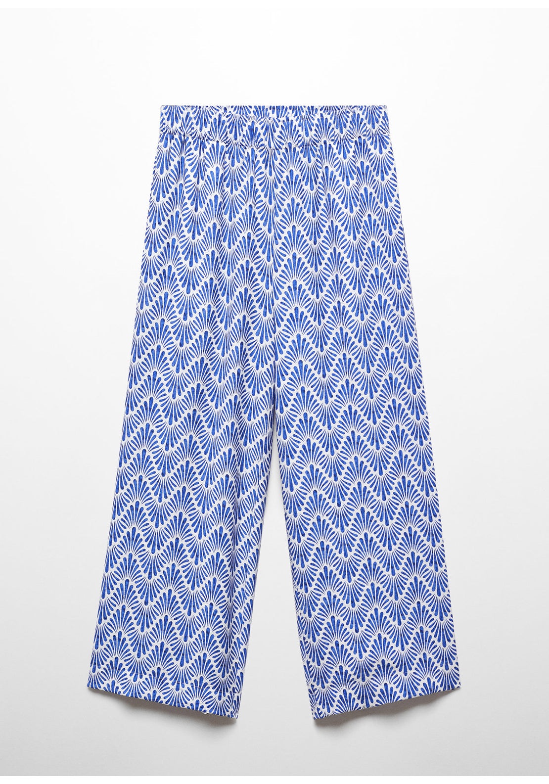 Mango Printed straight trousers 3 Shaws Department Stores