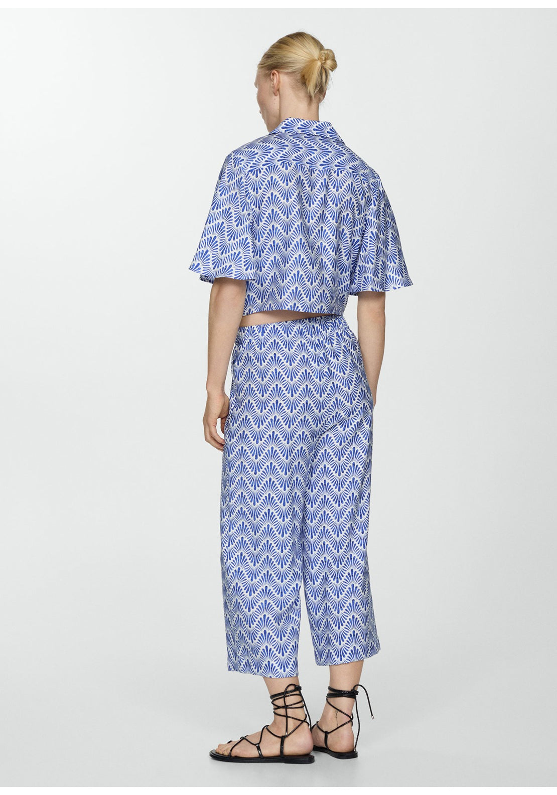 Mango Printed straight trousers 6 Shaws Department Stores