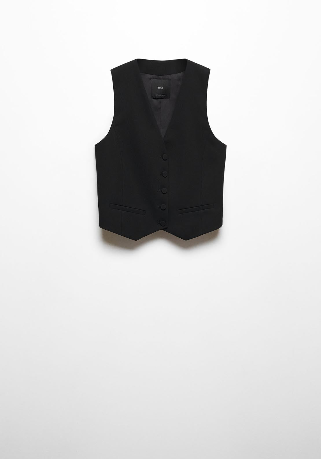 Mango Suit waistcoat with buttons 9 Shaws Department Stores