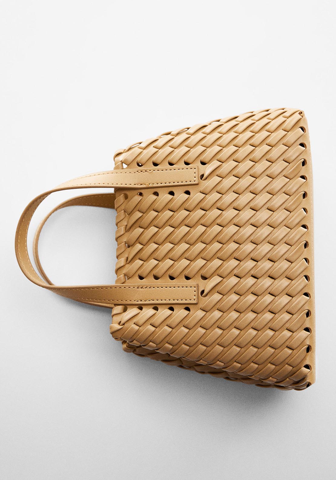 Mango Double handle braided bag 5 Shaws Department Stores