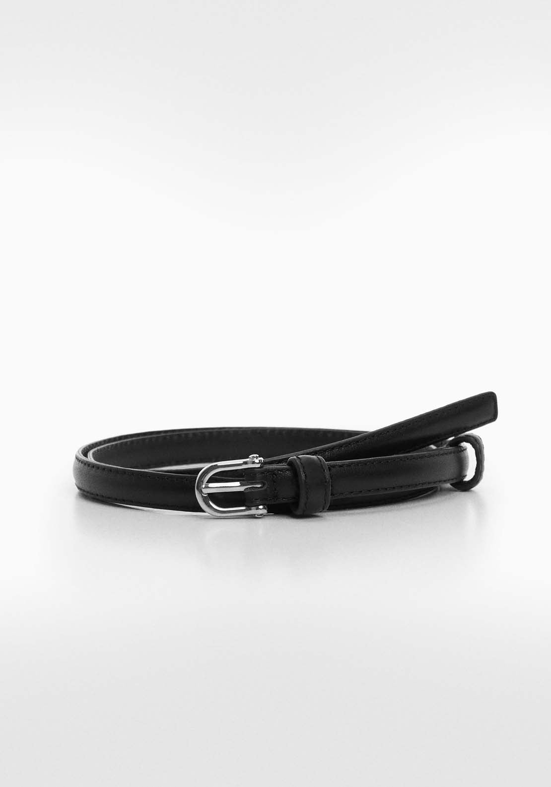 Mango Buckle leather belt 1 Shaws Department Stores