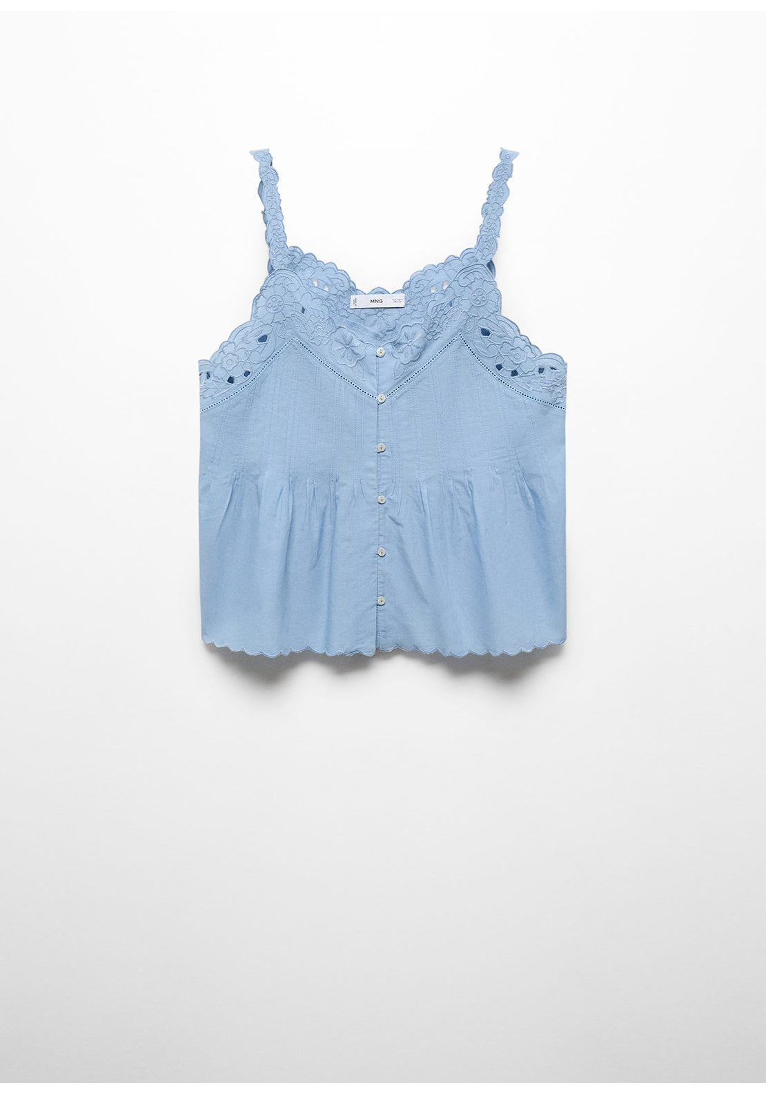 Mango Embroidered strap top 6 Shaws Department Stores