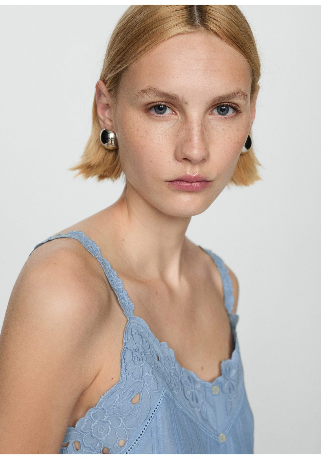 Mango Embroidered strap top 5 Shaws Department Stores